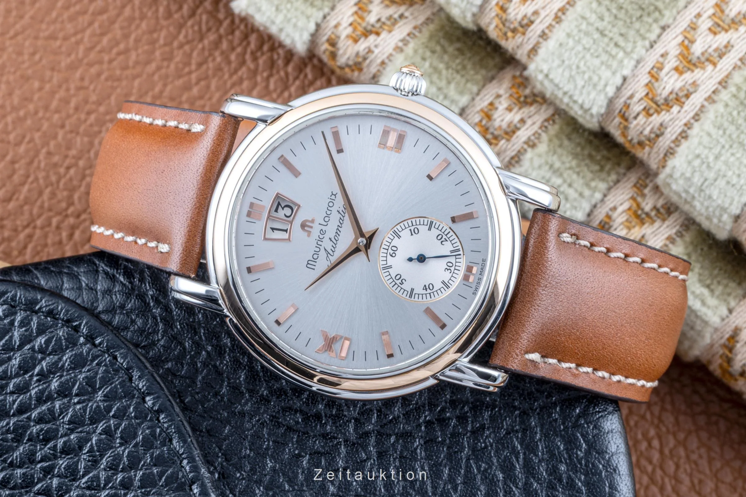 Maurice Lacroix Masterpiece steel / gold automatic men's watch 58789  [2204136] - Image 2