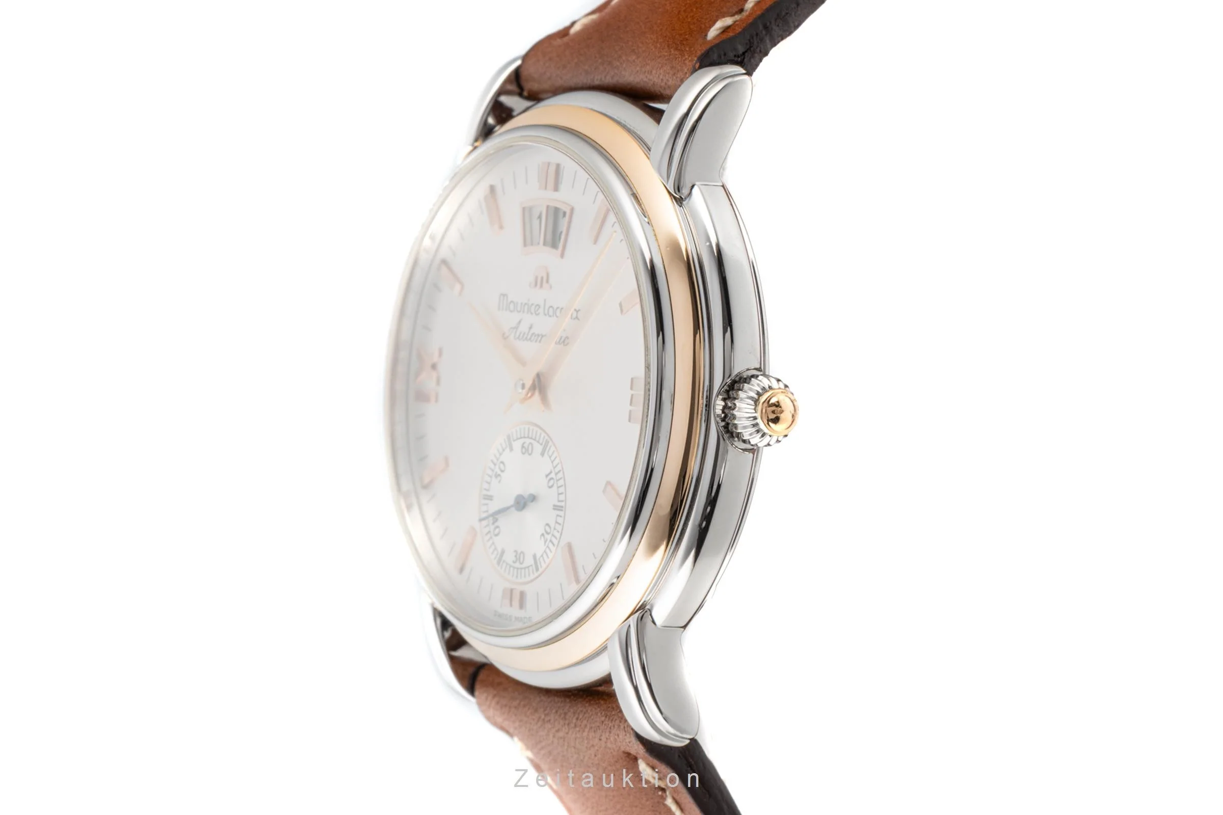 Maurice Lacroix Masterpiece steel / gold automatic men's watch 58789  [2204136] - Image 6