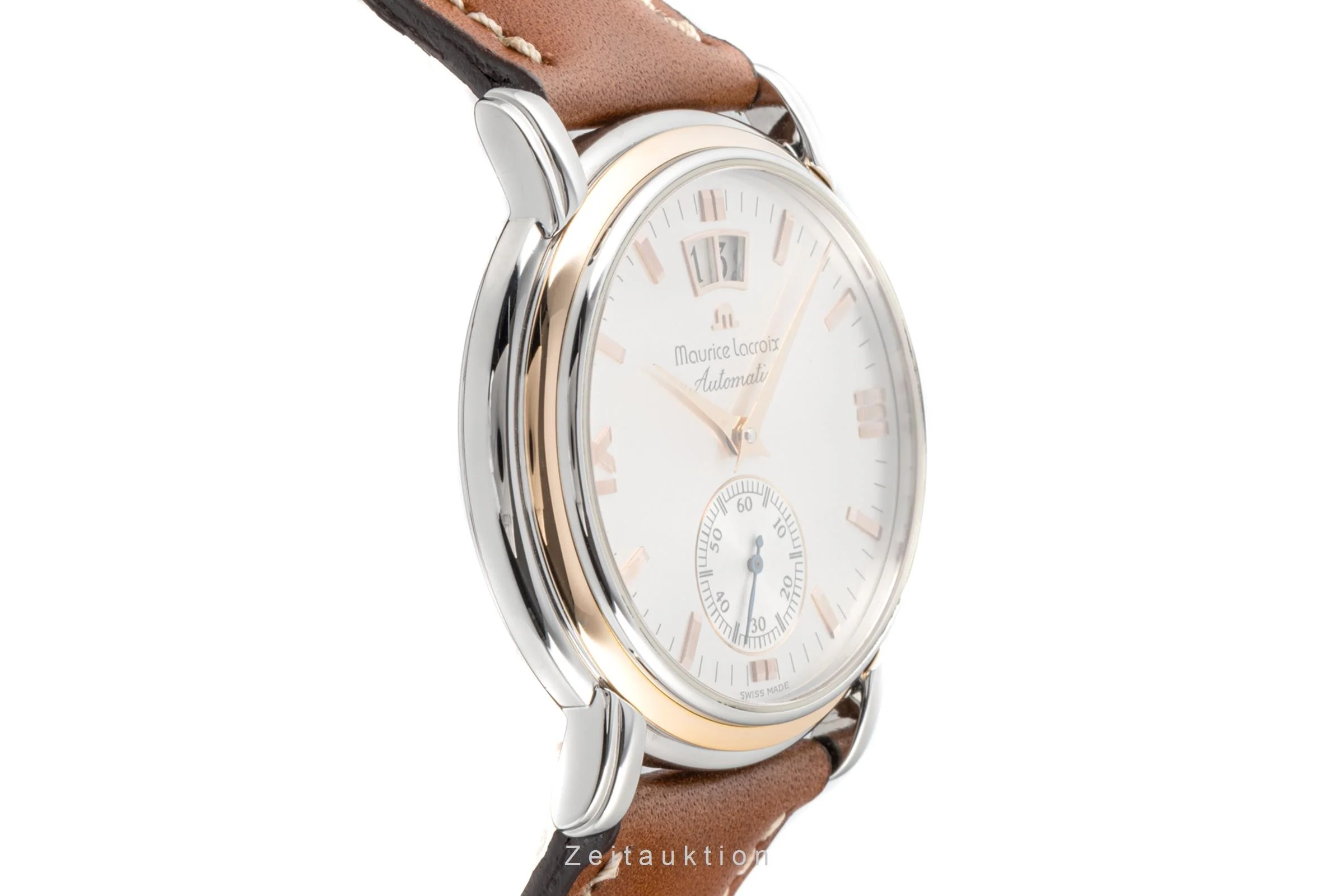 Maurice Lacroix Masterpiece steel / gold automatic men's watch 58789  [2204136] - Image 7
