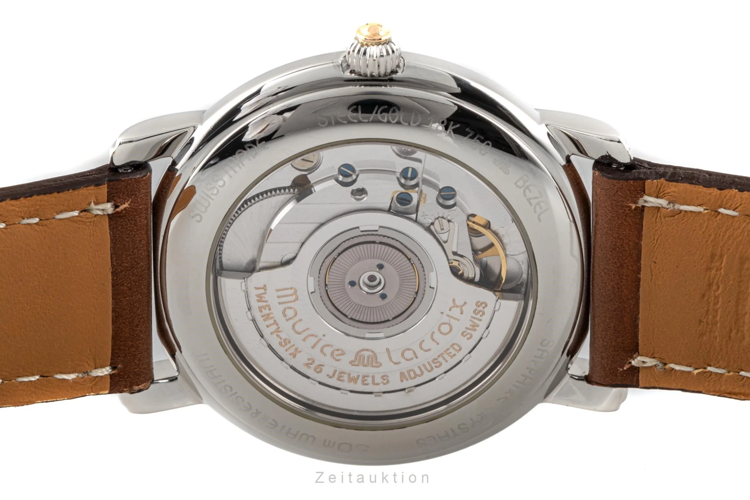 Maurice Lacroix Masterpiece steel / gold automatic men's watch 58789  [2204136] - Image 9