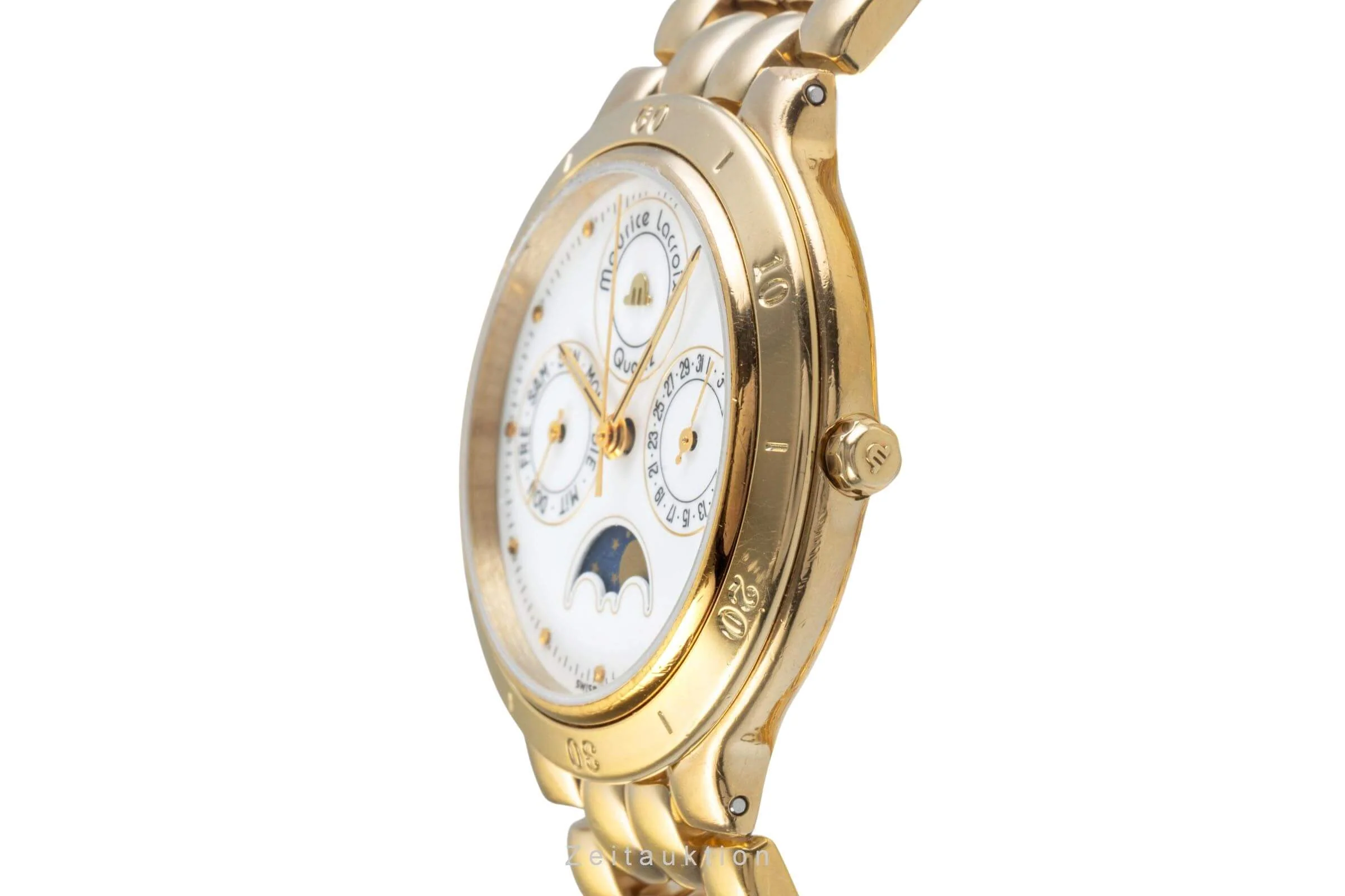 Maurice Lacroix Phase de Lune  gilt-brass quartz men's watch 35198  [2405855] - Image 6