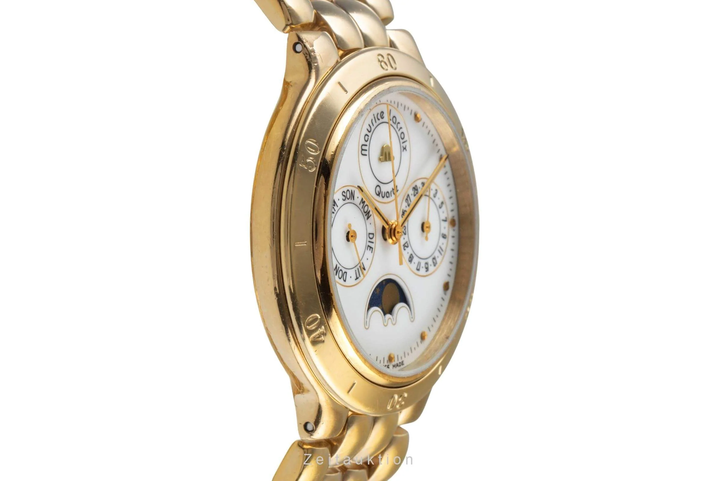 Maurice Lacroix Phase de Lune  gilt-brass quartz men's watch 35198  [2405855] - Image 7