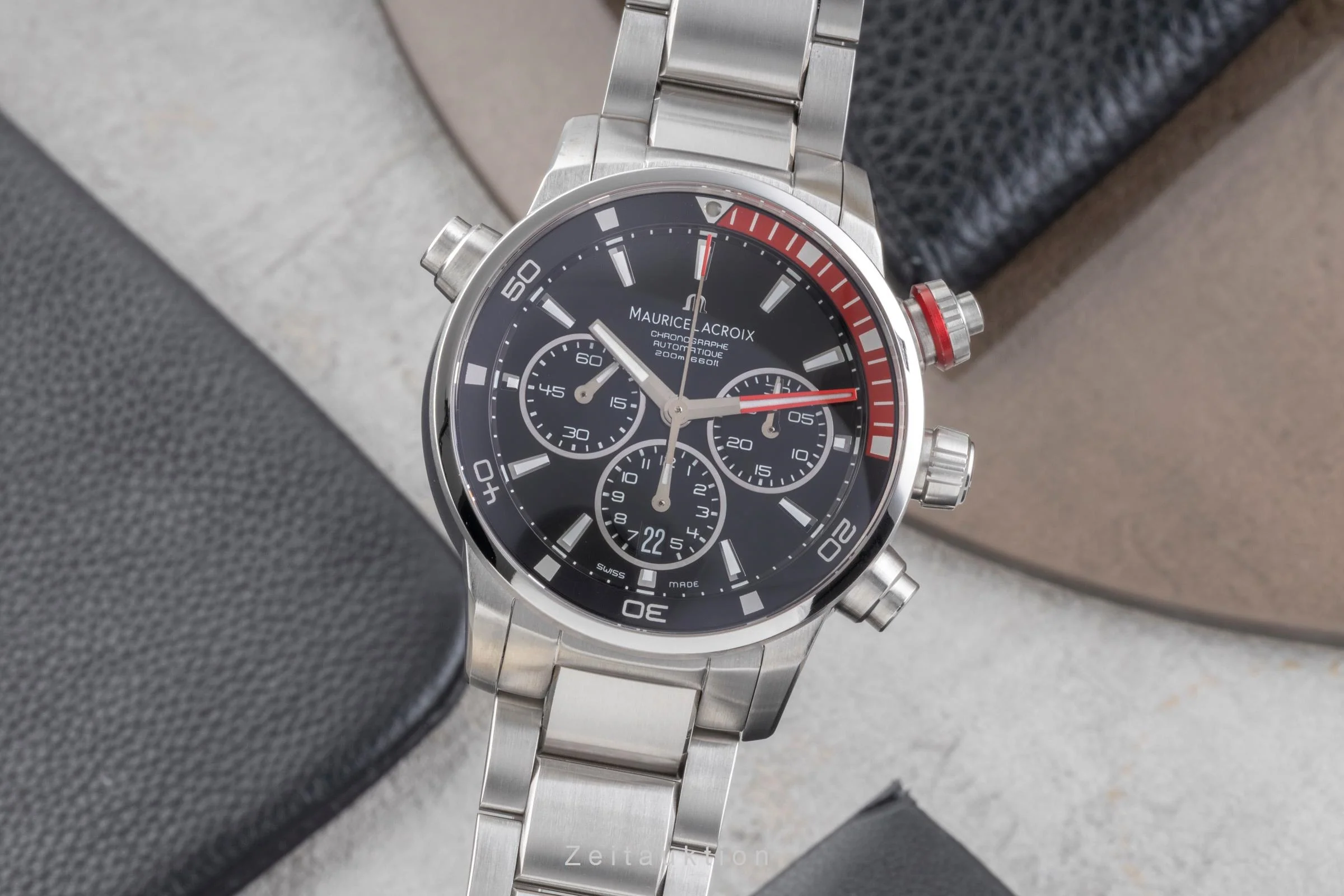 Maurice Lacroix Pontos chronograph steel automatic men's watch PT 6018-SS002-330-1  [2505302] - Image 2