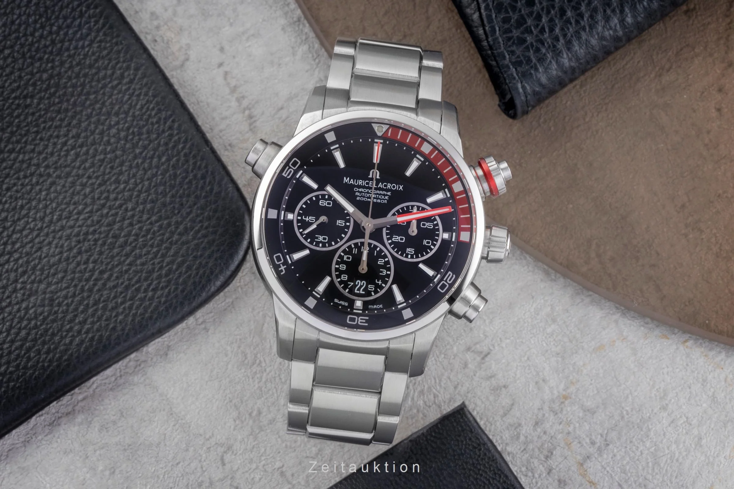 Maurice Lacroix Pontos chronograph steel automatic men's watch PT 6018-SS002-330-1  [2505302] - Image 4