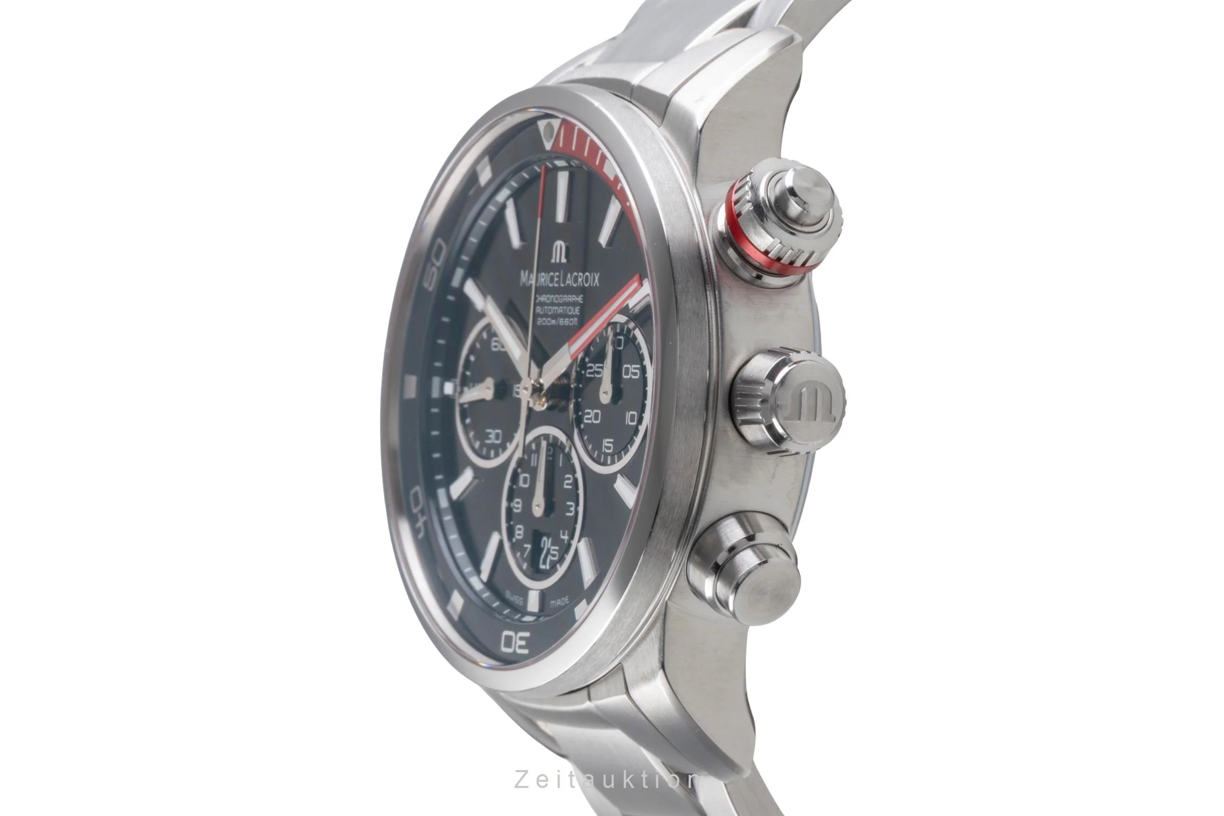 Maurice Lacroix Pontos chronograph steel automatic men's watch PT 6018-SS002-330-1  [2505302] - Image 7