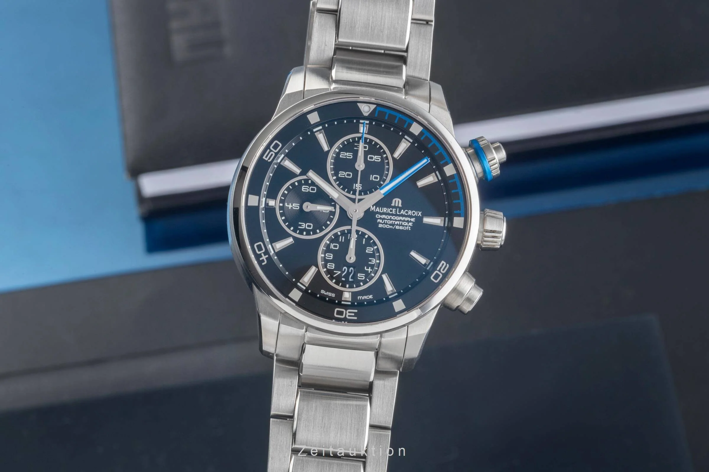 Maurice Lacroix Pontos chronograph steel automatic men's watch PT6008-SS002-331 LP: 3450EUR  [2501226] - Image 2