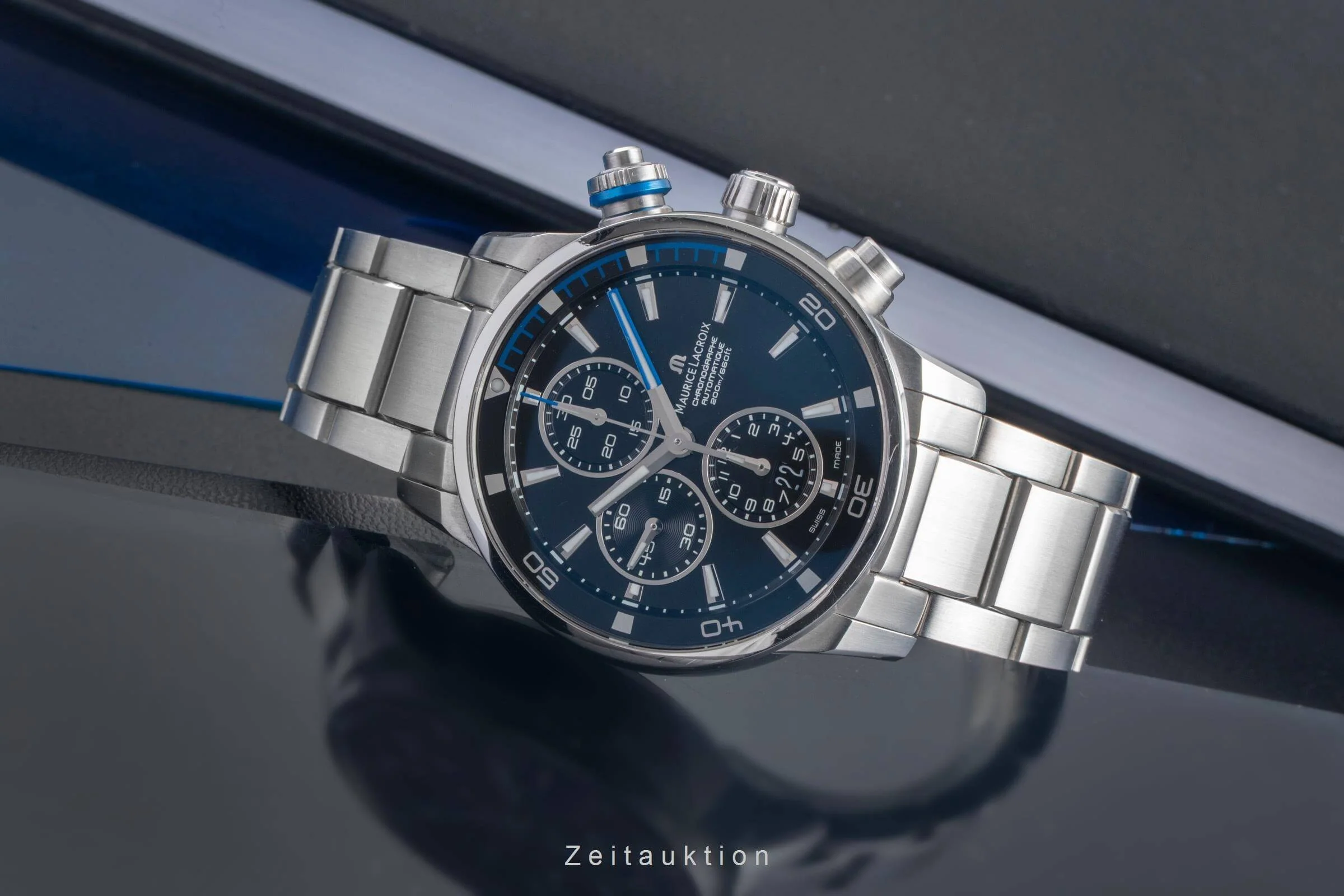 Maurice Lacroix Pontos chronograph steel automatic men's watch PT6008-SS002-331 LP: 3450EUR  [2501226] - Image 3