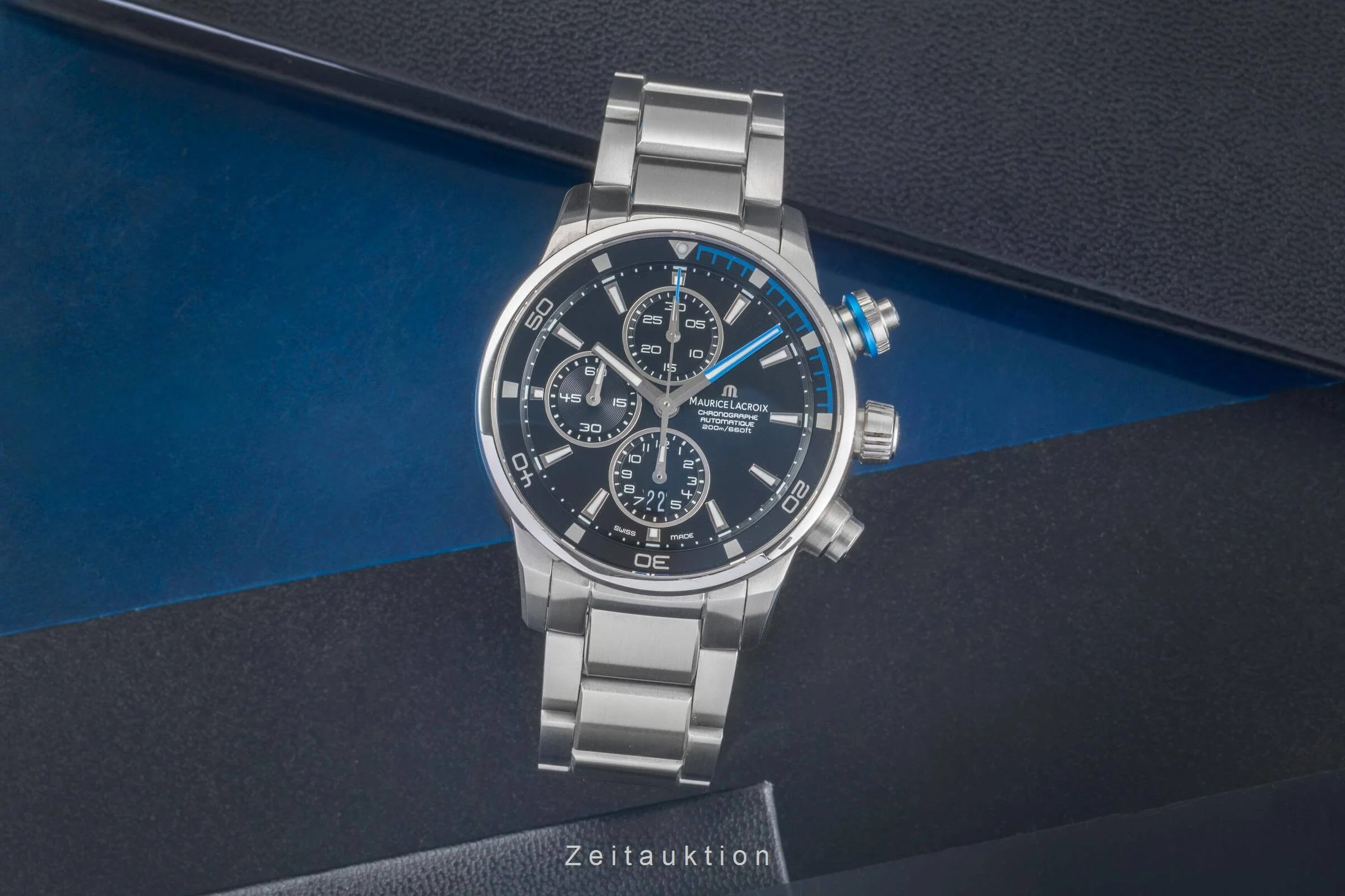 Maurice Lacroix Pontos chronograph steel automatic men's watch PT6008-SS002-331 LP: 3450EUR  [2501226] - Image 4