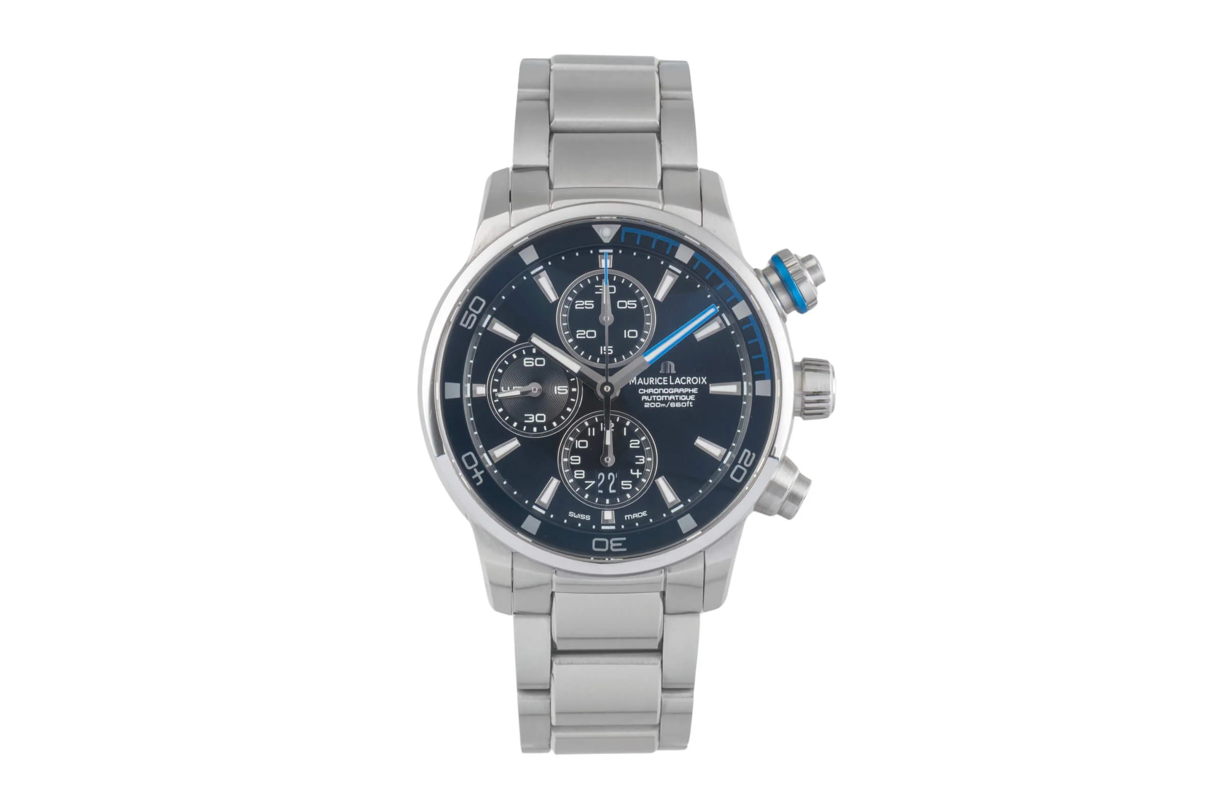 Maurice Lacroix Pontos chronograph steel automatic men's watch PT6008-SS002-331 LP: 3450EUR  [2501226] - Image 5