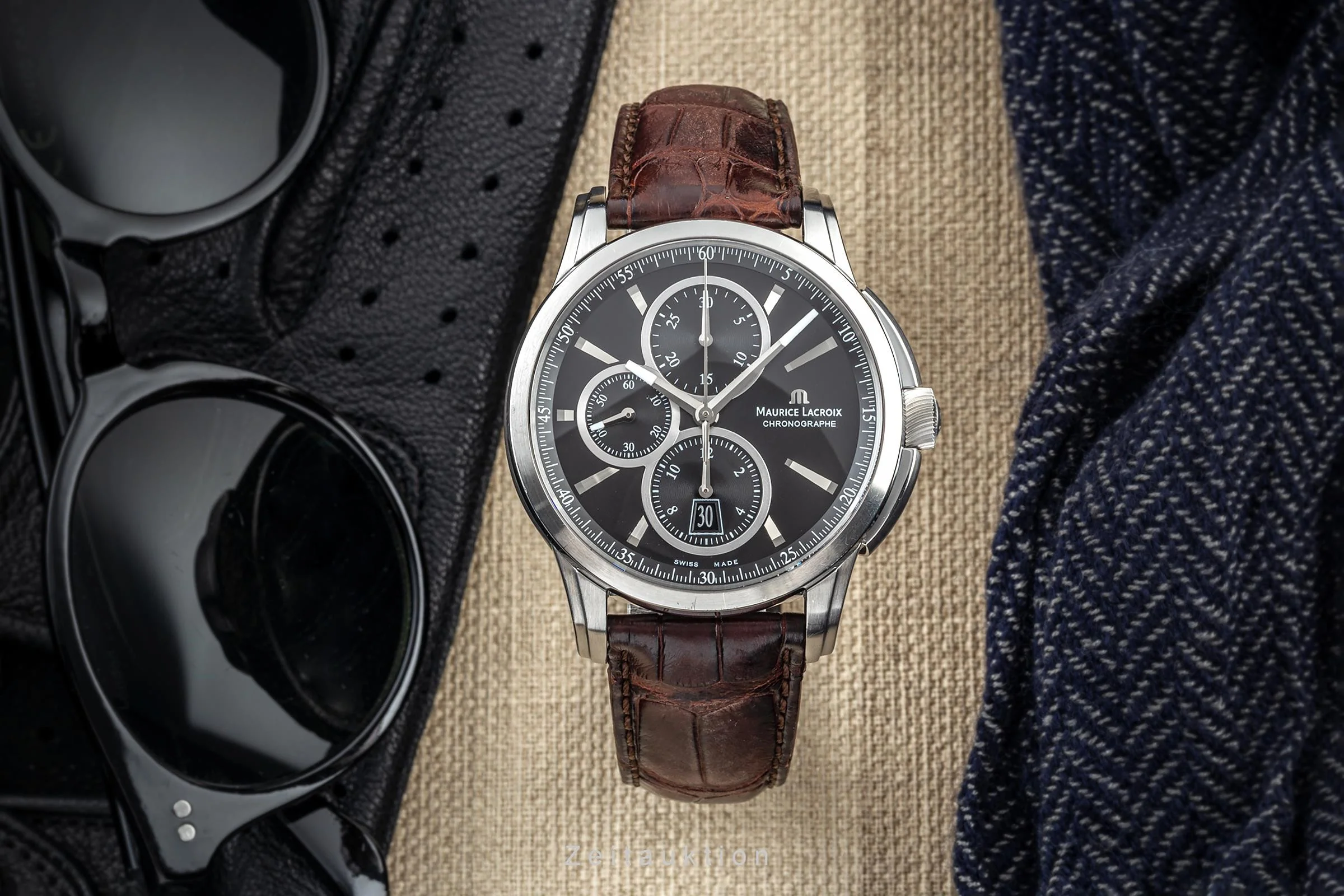 Maurice Lacroix Pontos chronograph steel automatic men's watch PT6178/88  [2303168] - Image 3
