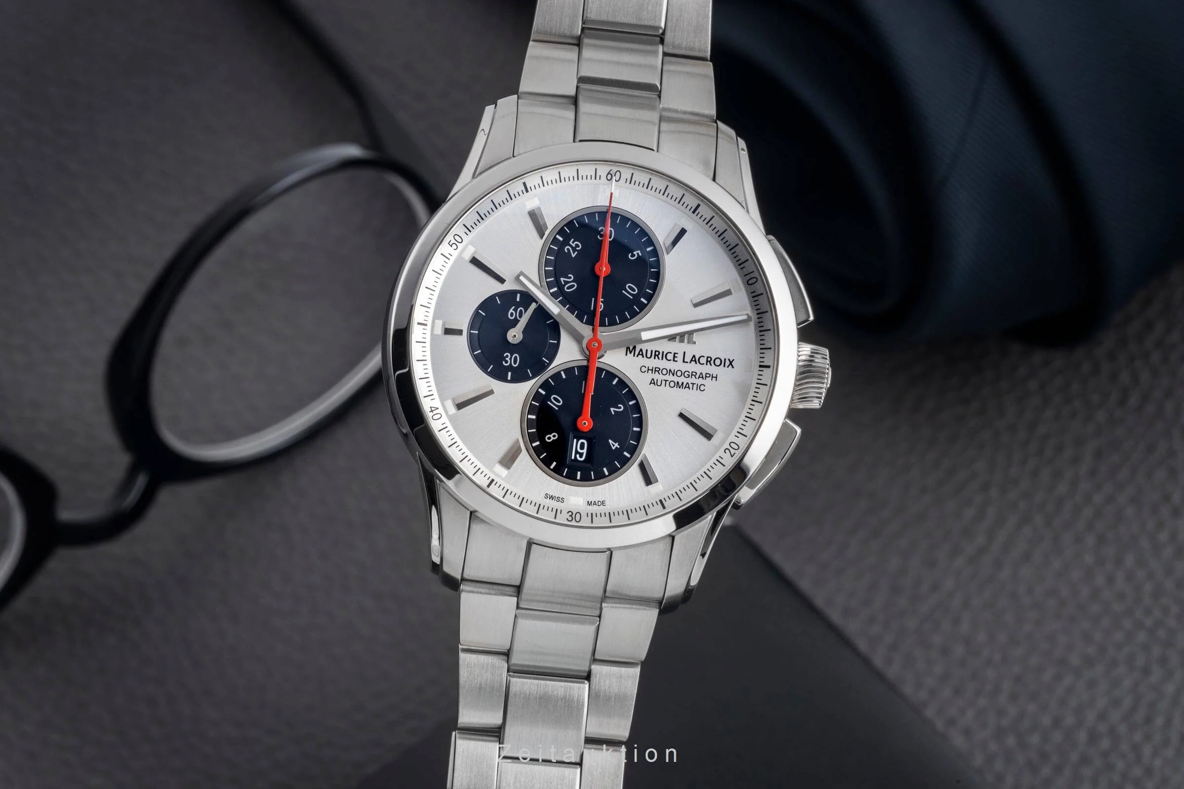 Maurice Lacroix Pontos chronograph steel automatic men's watch PT6388  [2501943] - Image 2