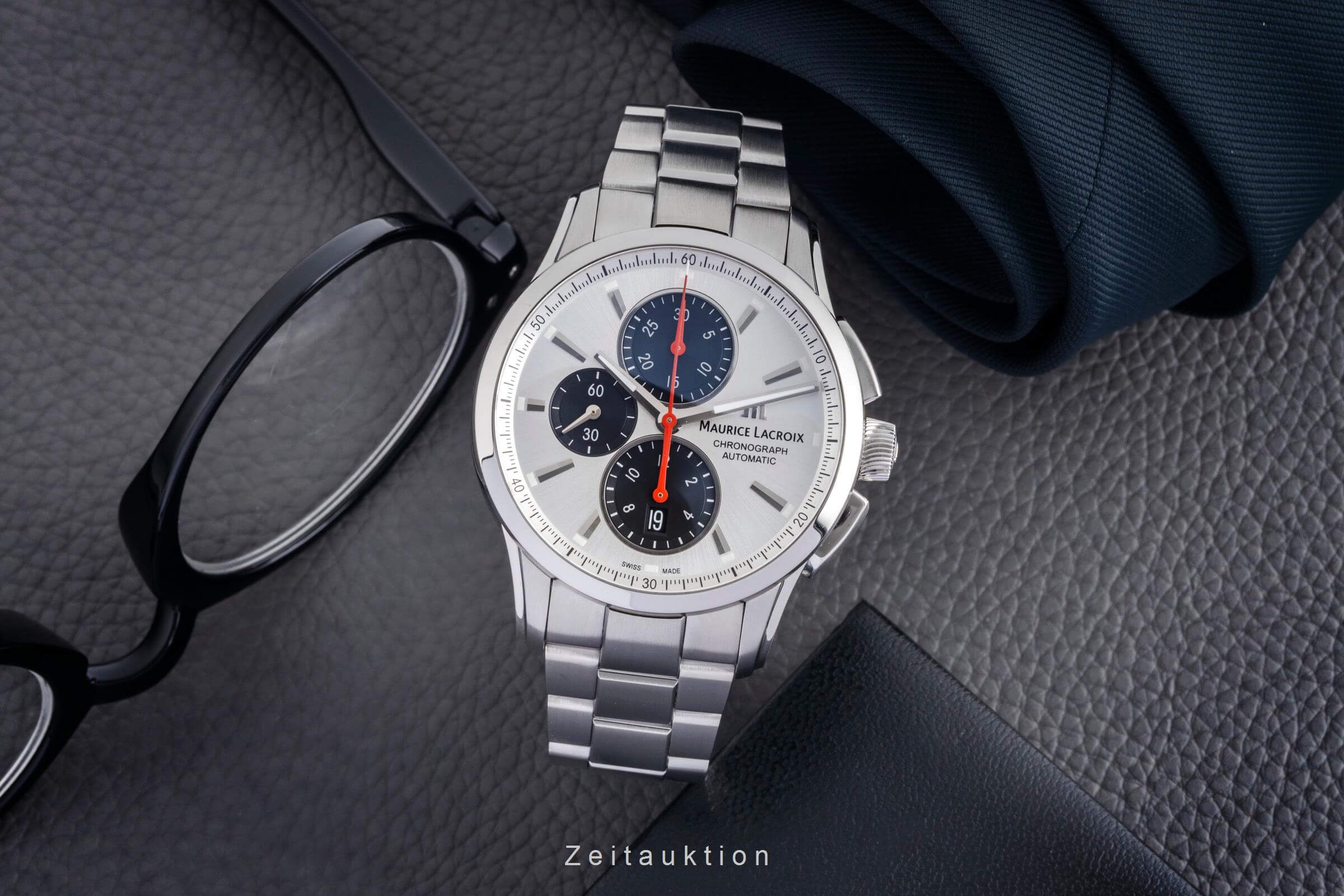 Maurice Lacroix Pontos chronograph steel automatic men's watch PT6388  [2501943] - Image 4
