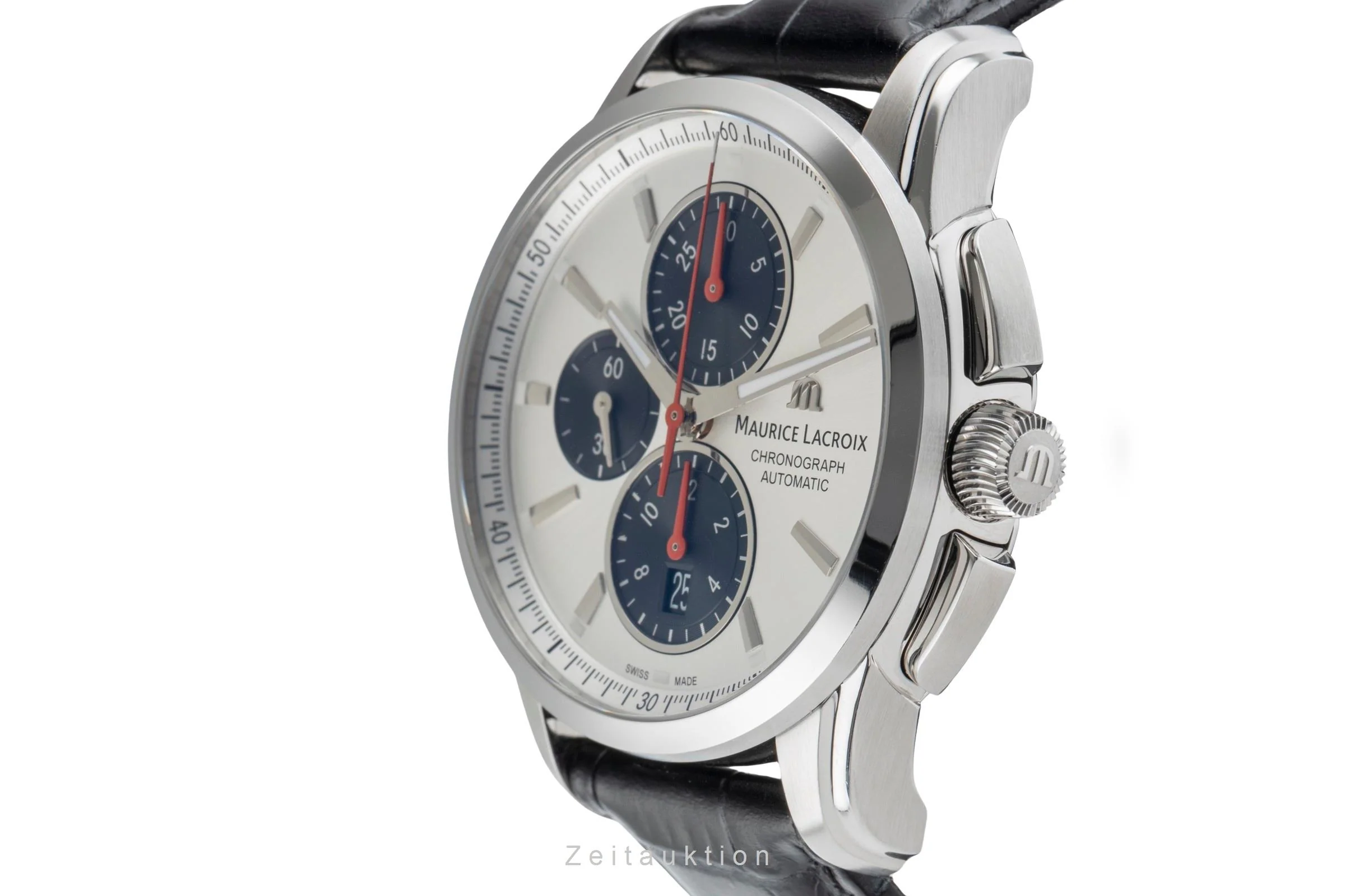 Maurice Lacroix Pontos chronograph steel automatic men's watch PT6388-SS001-13/1  [2504439] - Image 7