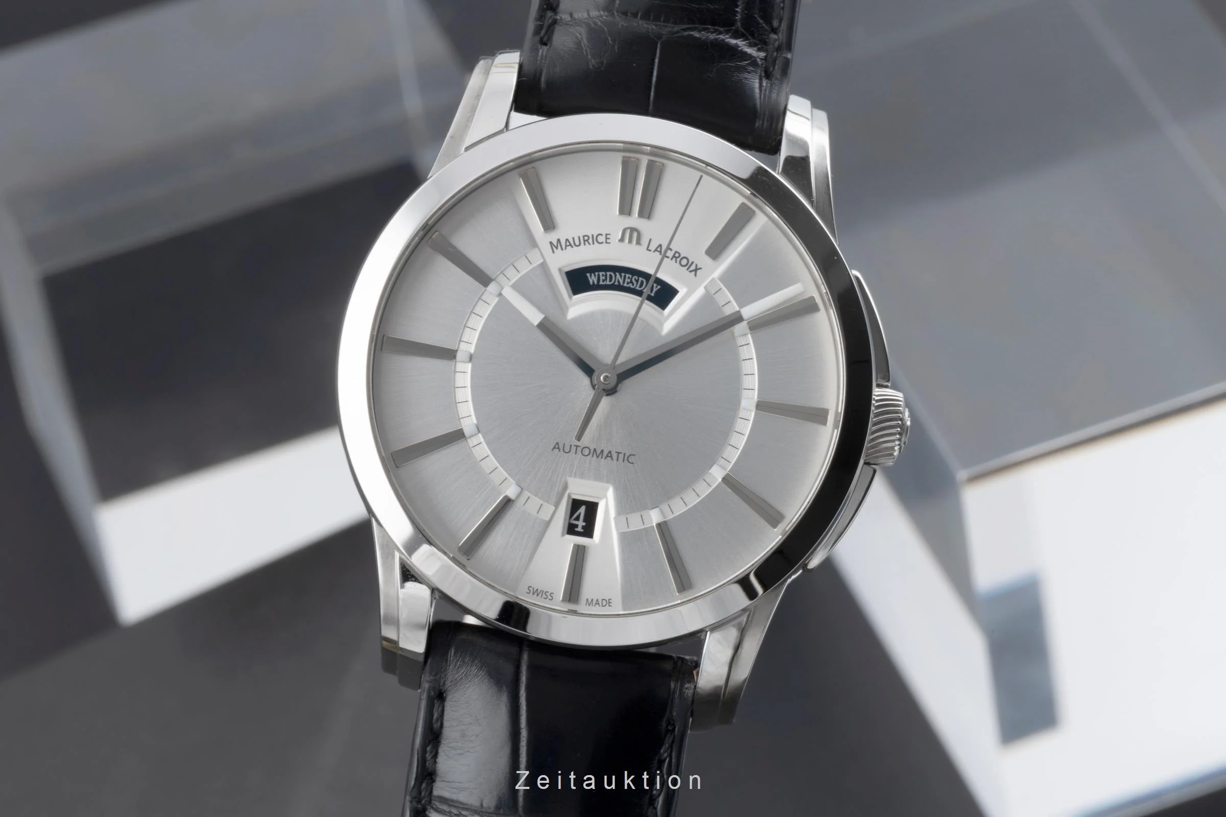 Maurice Lacroix Pontos steel automatic men's watch PT6158-SS001-13E  [2505824] - Image 2