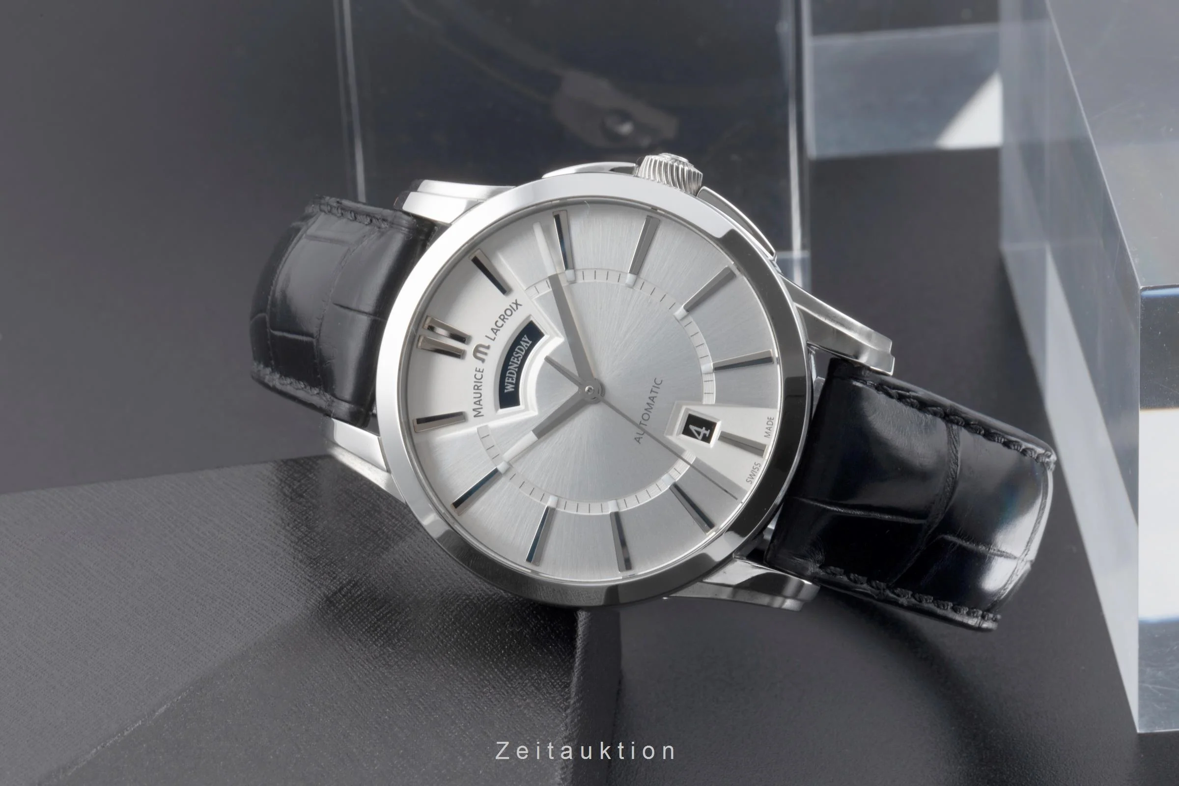 Maurice Lacroix Pontos steel automatic men's watch PT6158-SS001-13E  [2505824] - Image 3