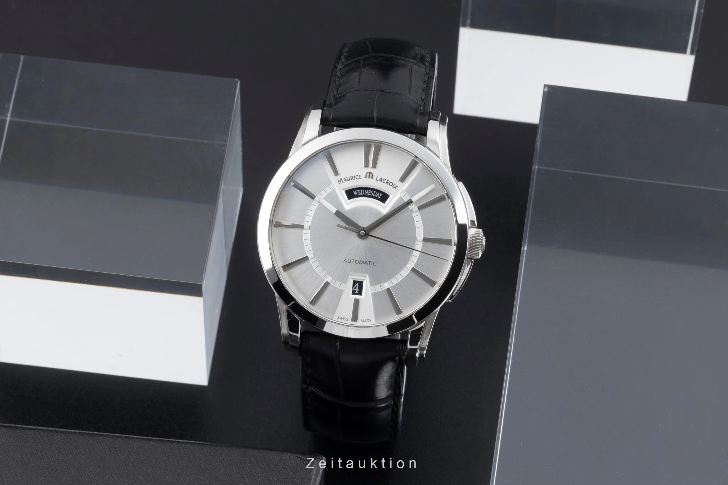Maurice Lacroix Pontos steel automatic men's watch PT6158-SS001-13E  [2505824] - Image 4