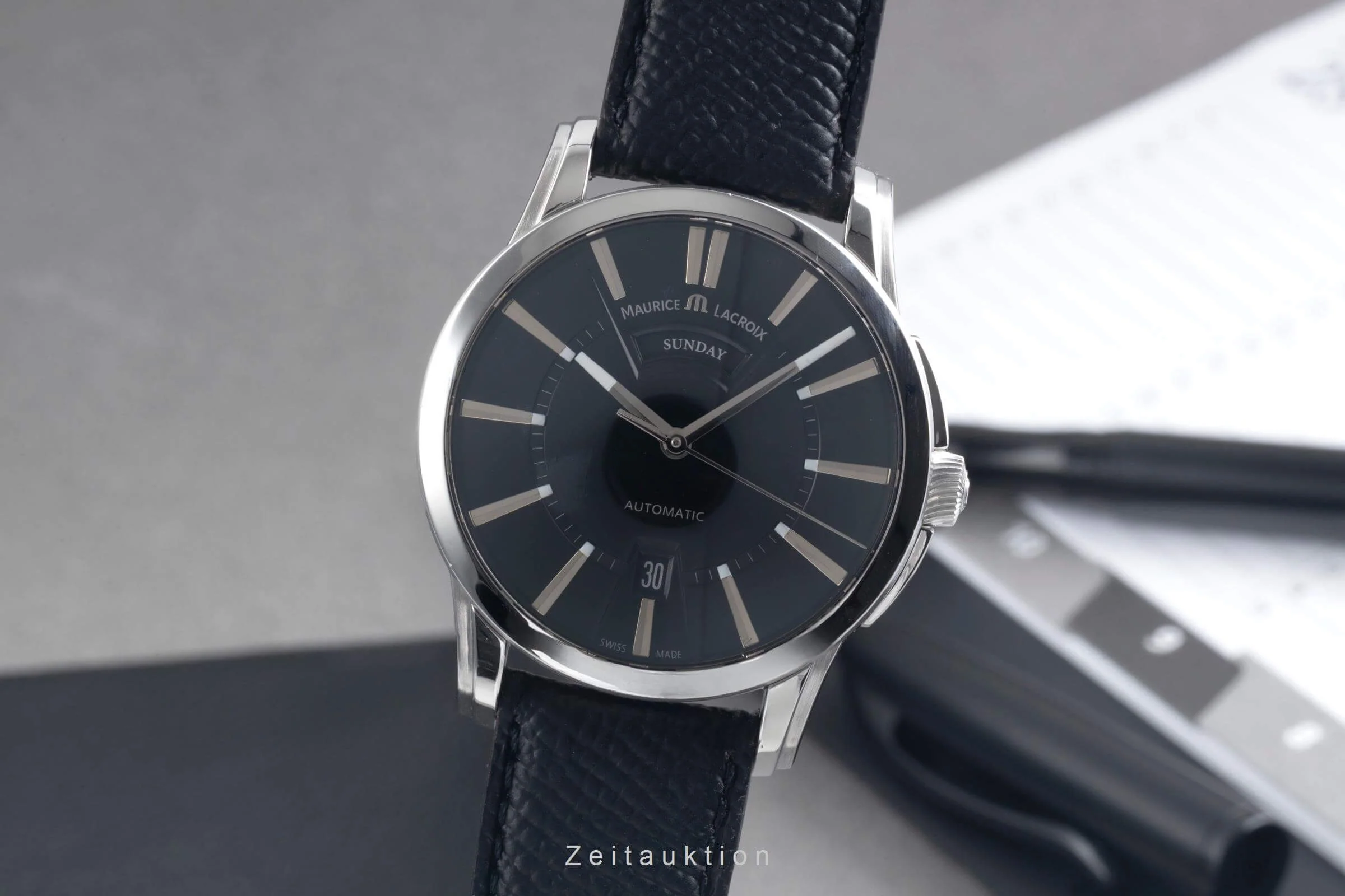 Maurice Lacroix Pontos steel automatic men's watch PT6158-SS001-33E  [2500571] - Image 2