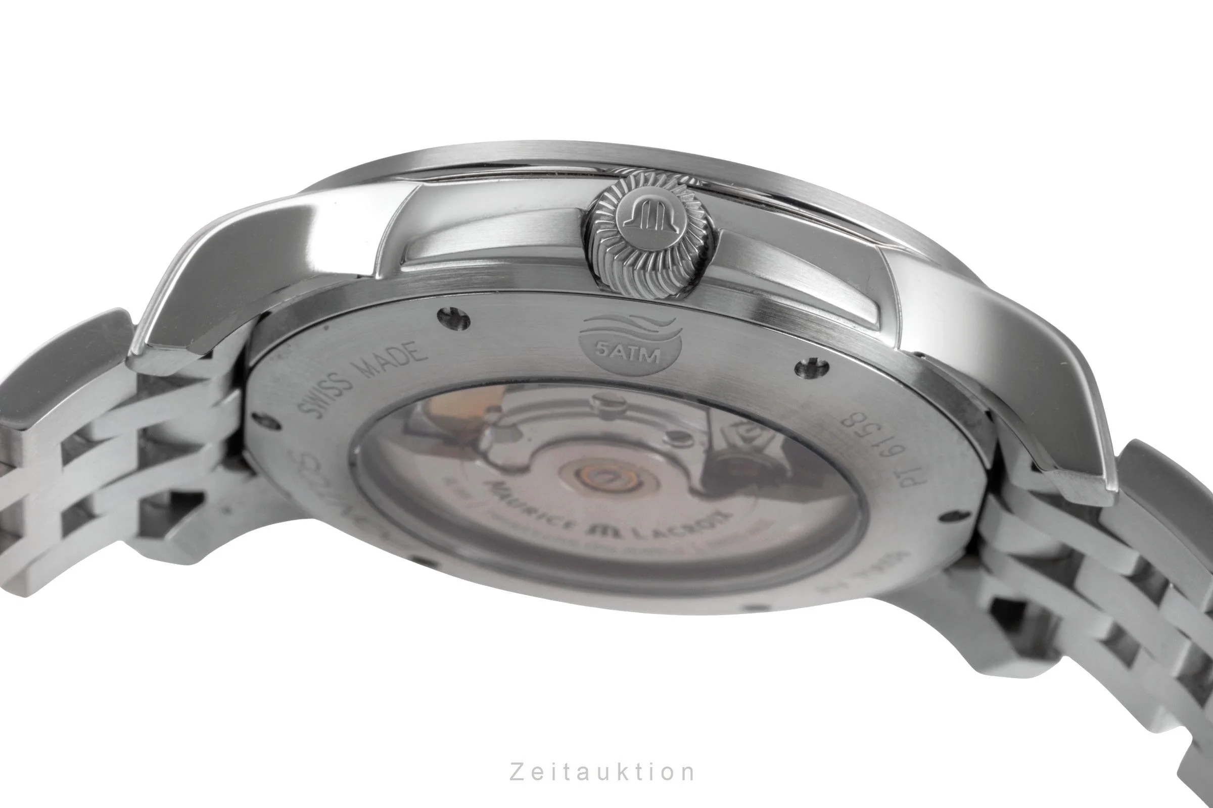 Maurice Lacroix Pontos steel automatic men's watch PT6158-SS002-63E-1  [2505140] - Image 13