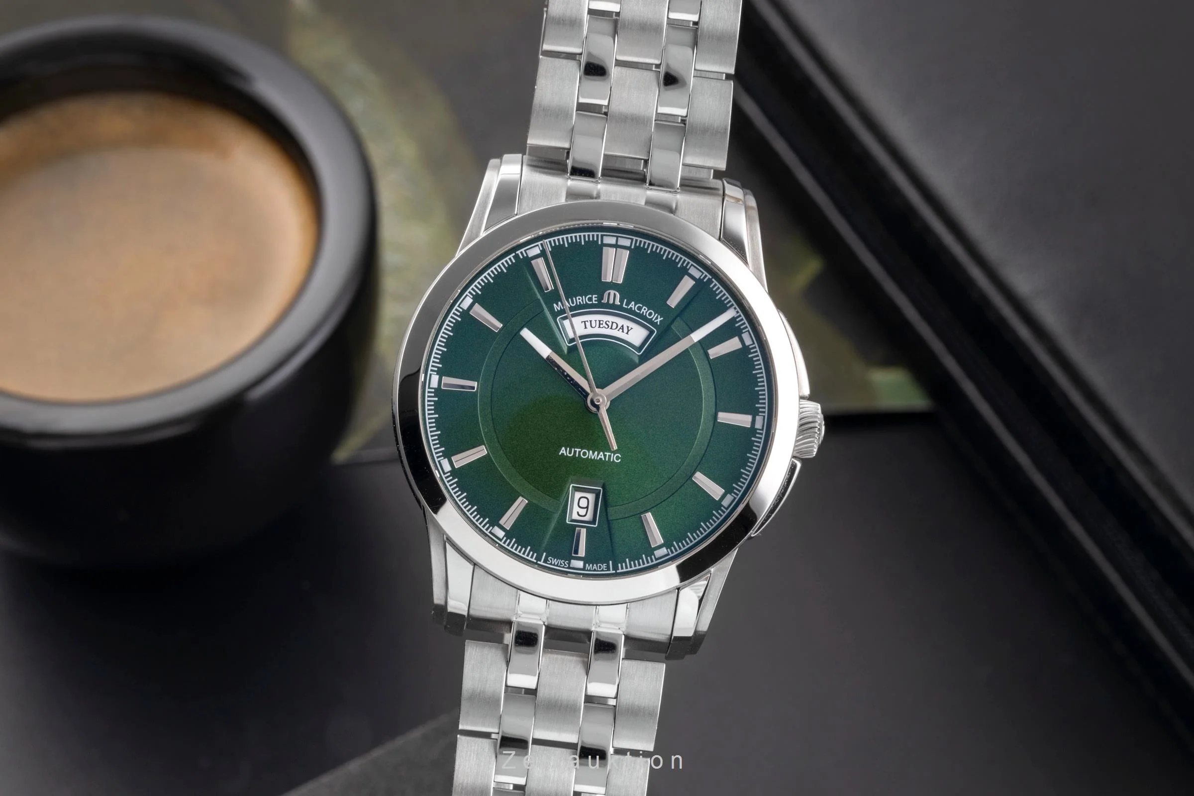 Maurice Lacroix Pontos steel automatic men's watch PT6158-SS002-63E-1  [2505140] - Image 2