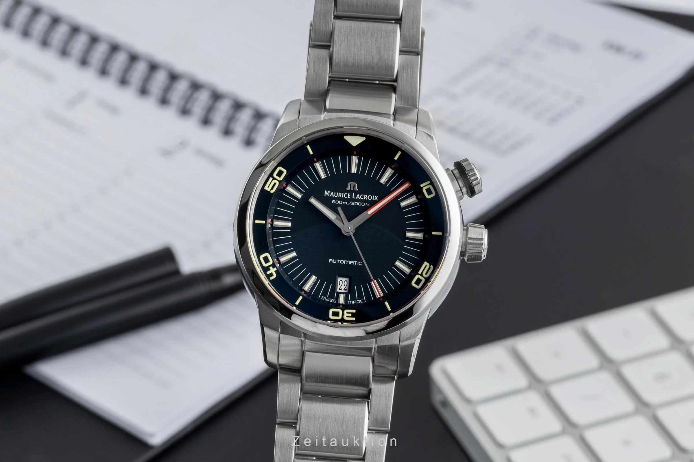 Maurice Lacroix Pontos steel automatic men's watch PT6248-55002-330	  [2503024] - Image 2