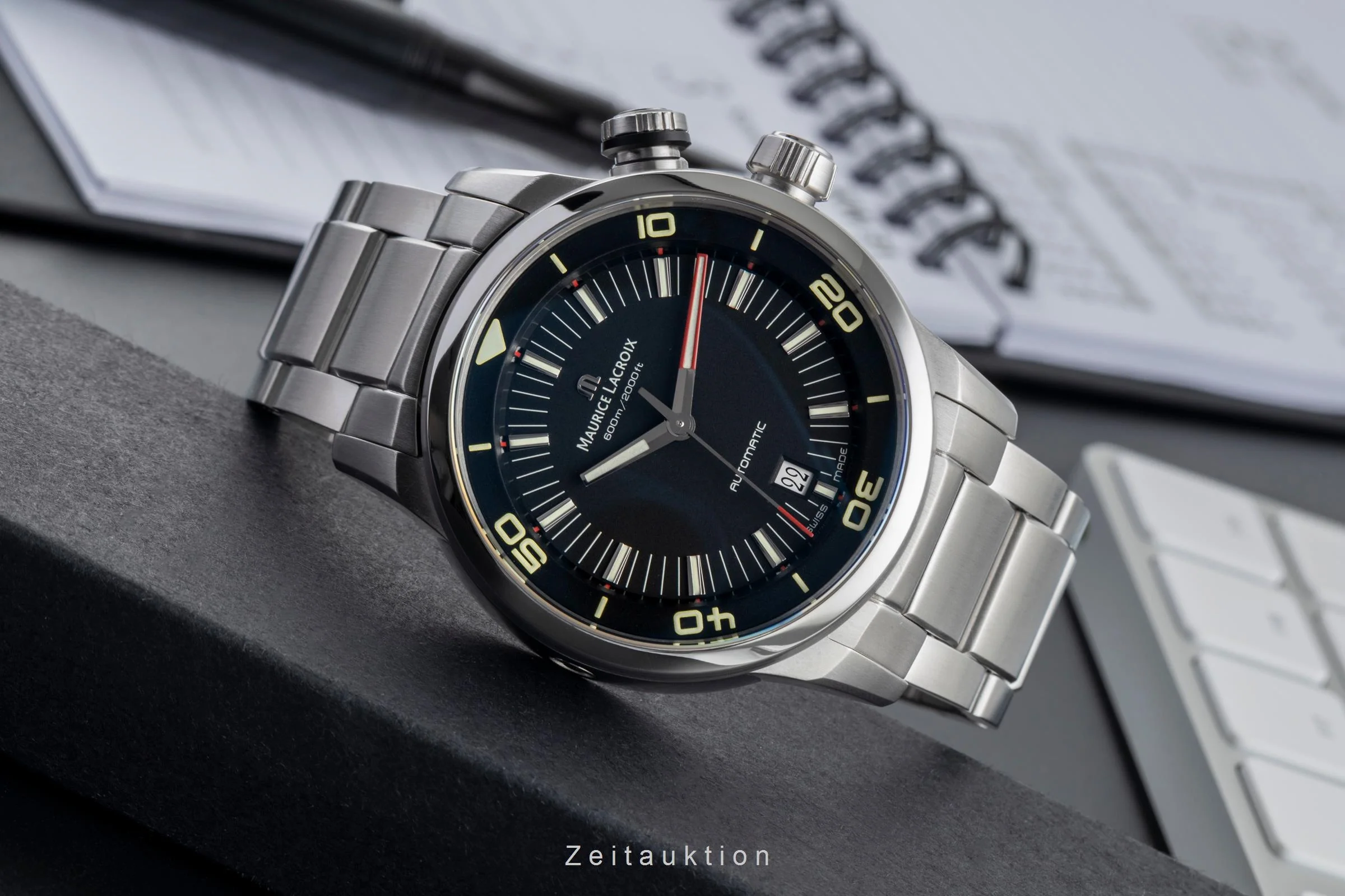 Maurice Lacroix Pontos steel automatic men's watch PT6248-55002-330	  [2503024] - Image 3