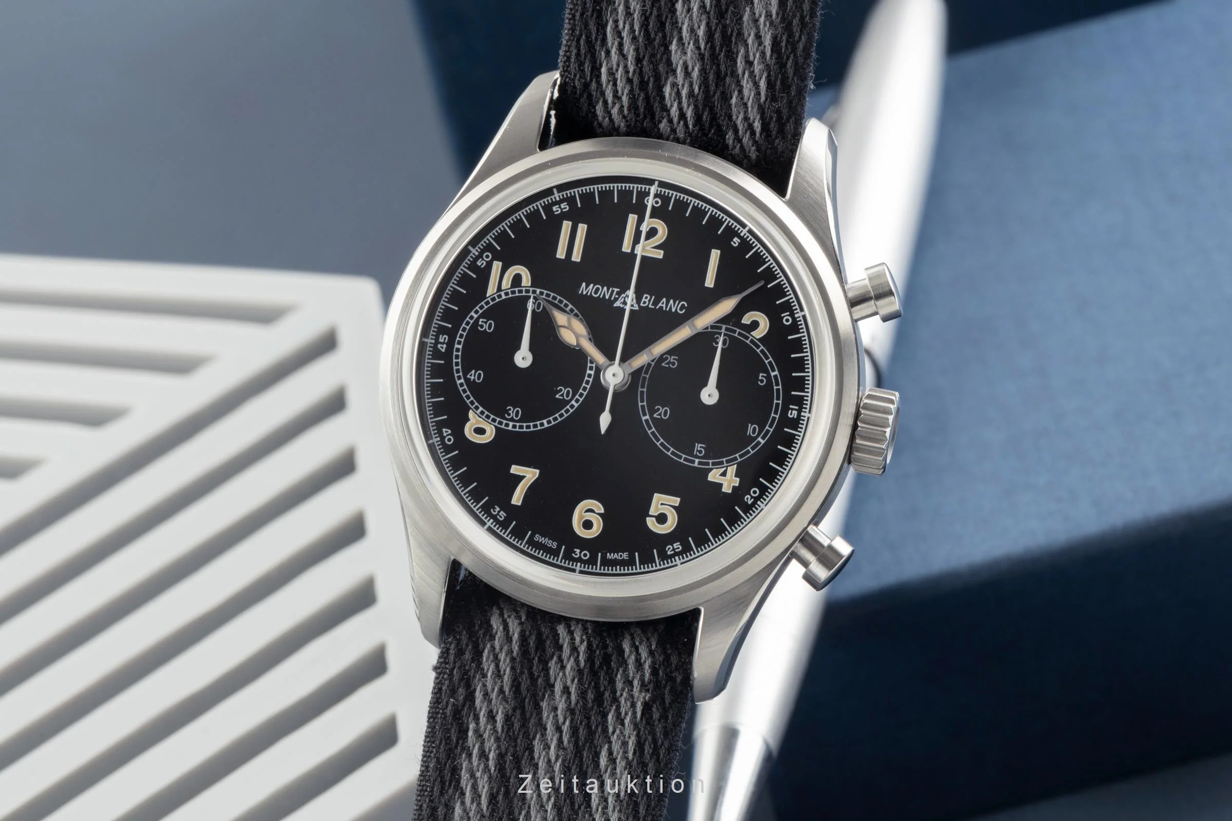 Montblanc 1858 chronograph steel automatic men's watch 117835  7456  [2504690] - Image 2