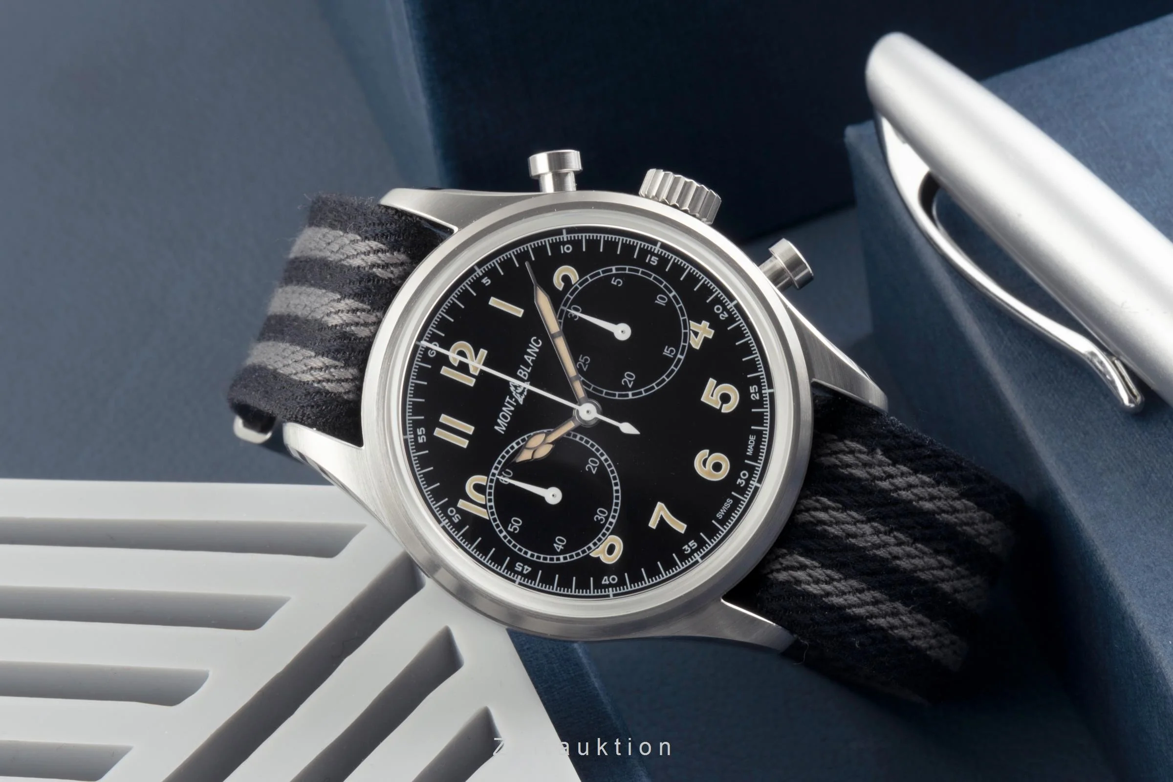 Montblanc 1858 chronograph steel automatic men's watch 117835  7456  [2504690] - Image 3