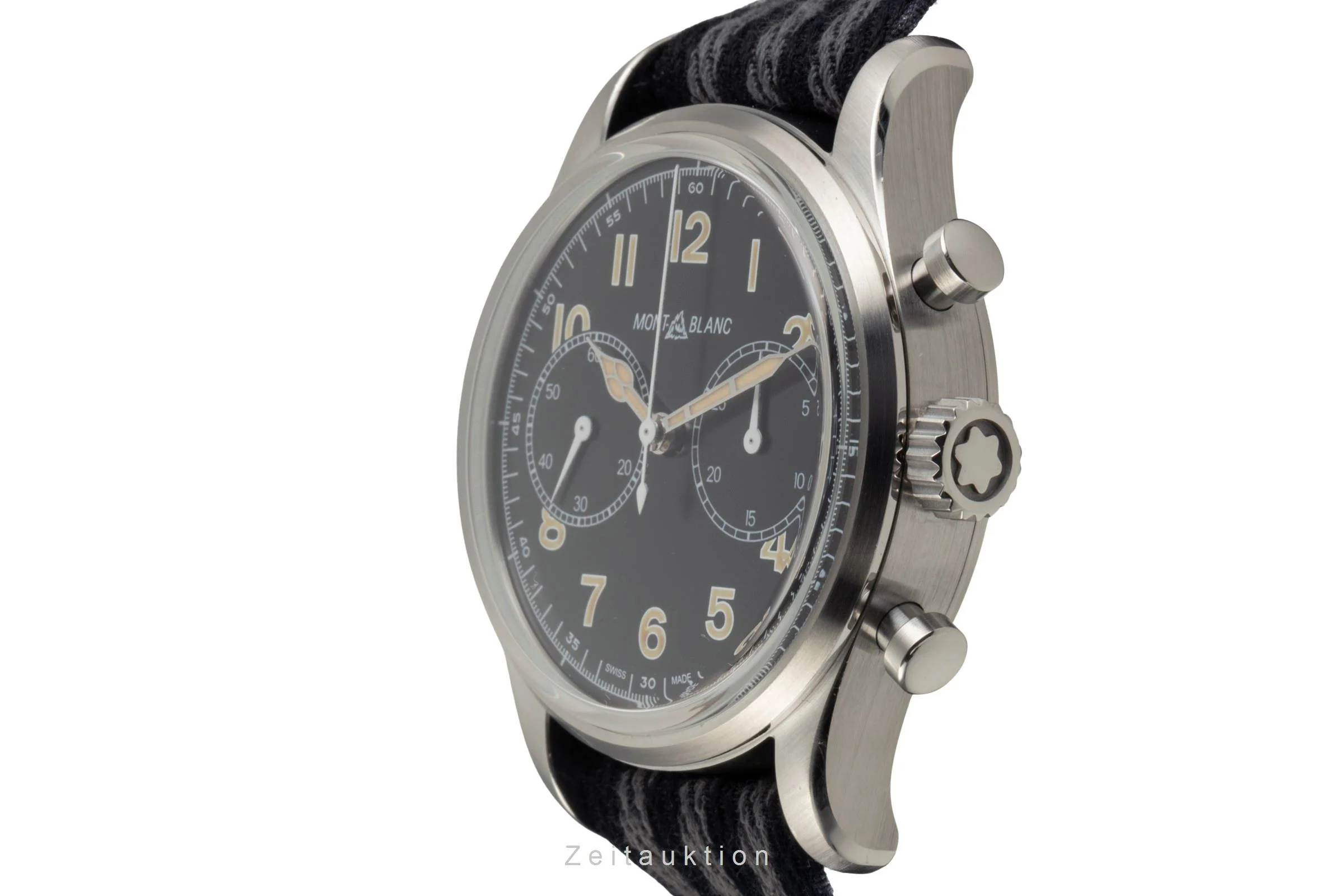 Montblanc 1858 chronograph steel automatic men's watch 117835  7456  [2504690] - Image 7