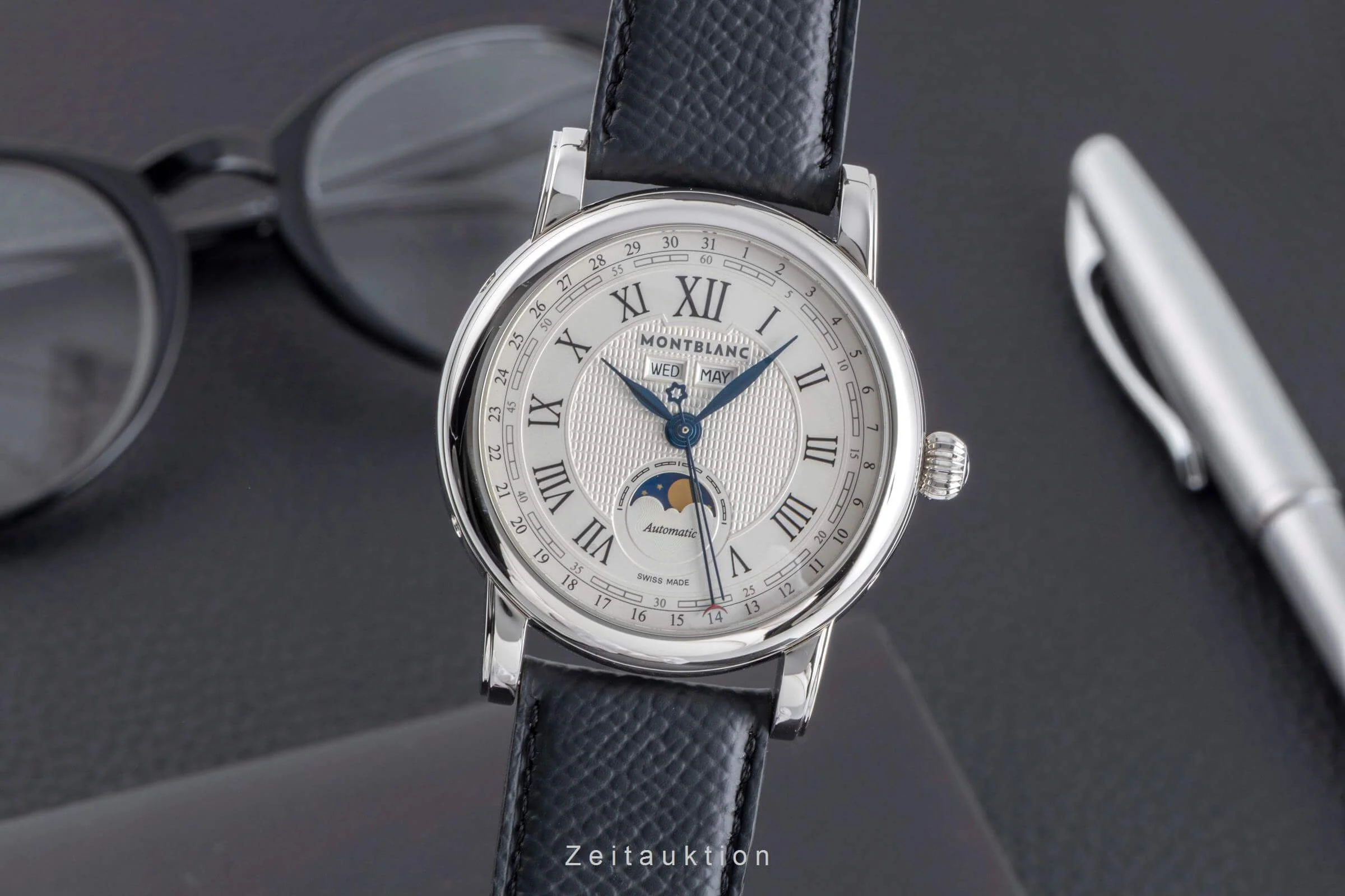 Montblanc 1858 steel automatic men's watch 7241  [2502369] - Image 2
