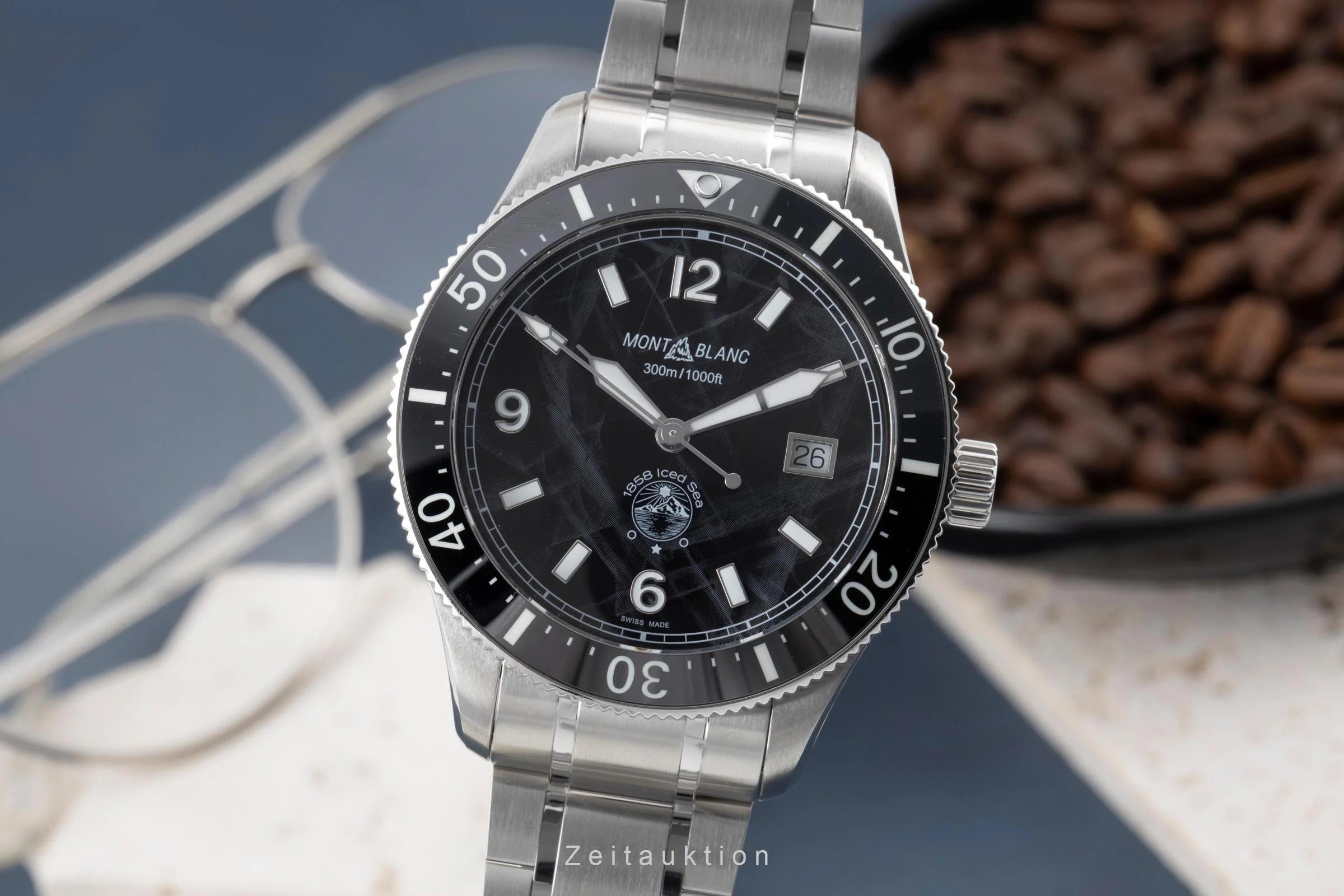 Montblanc 1858 steel automatic men's watch MB129371  7578 LP: 3700EUR  [2505732] - Image 2