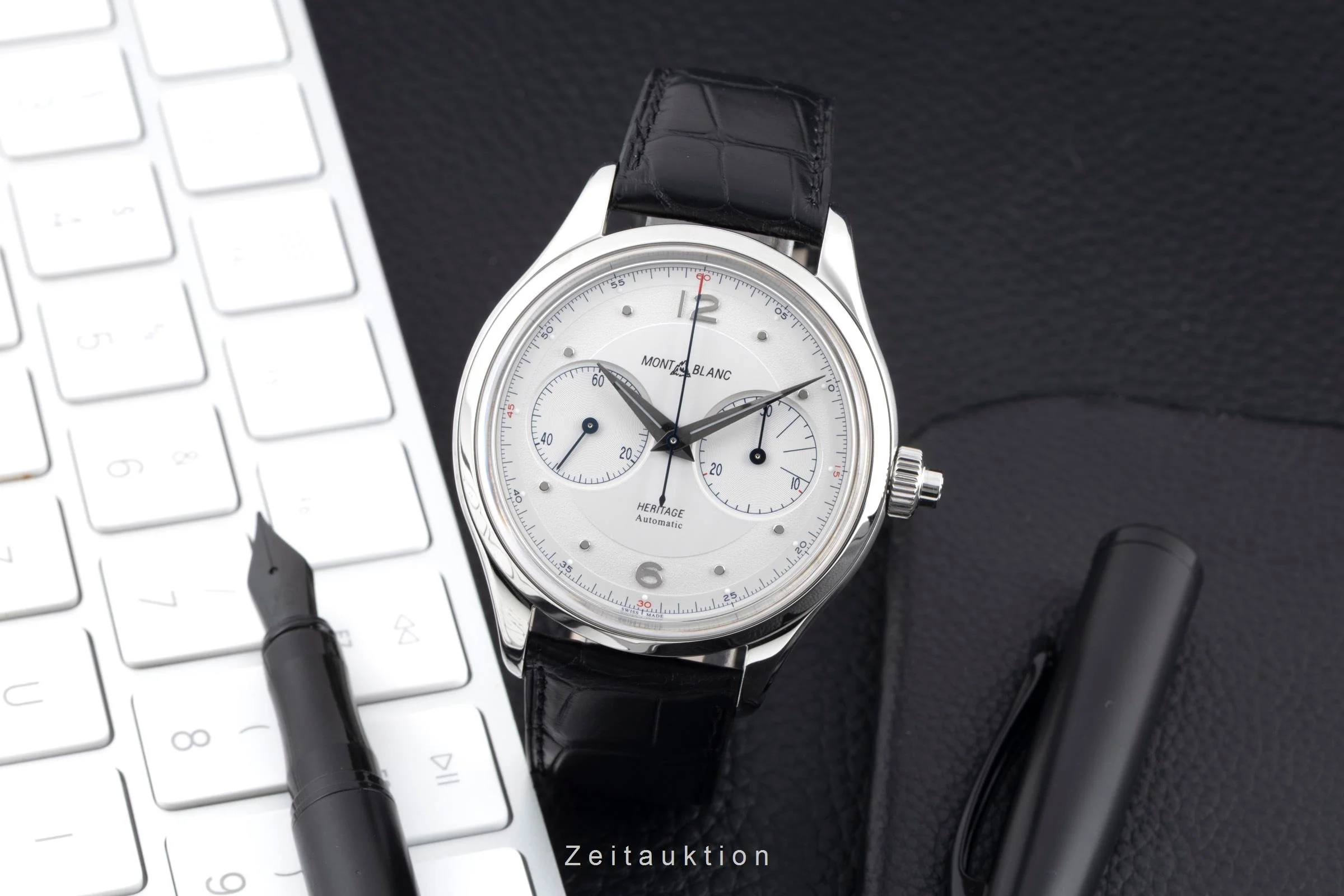 Montblanc Heritage chronograph steel automatic men's watch 119951   7494  [2600729] - Image 4