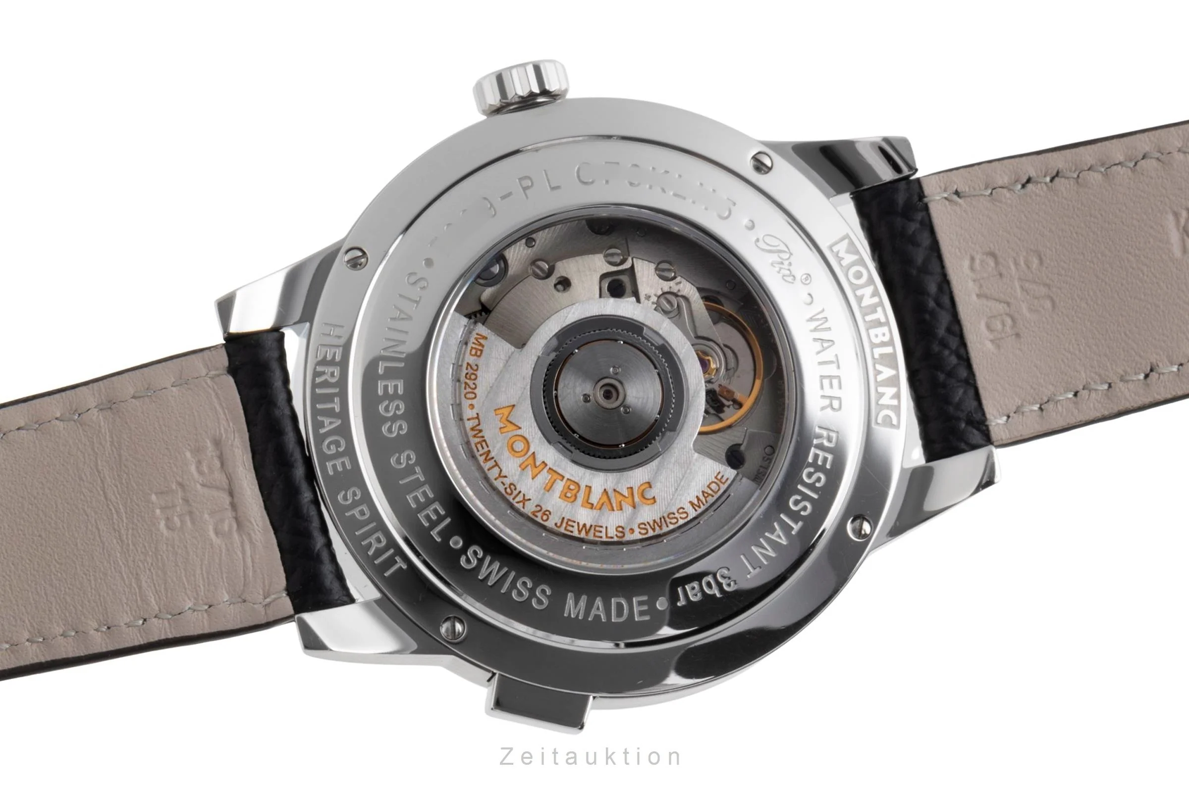 Montblanc Heritage steel automatic men's watch 112308 7339  [2502368] - Image 11