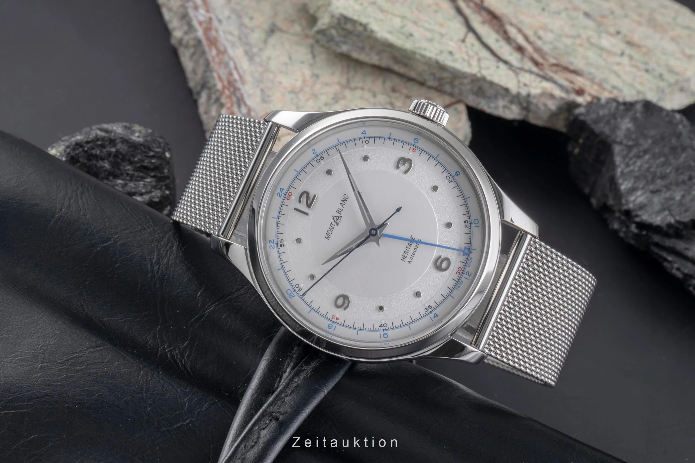 Montblanc Heritage steel automatic men's watch 119949 7492  [2505706] - Image 3