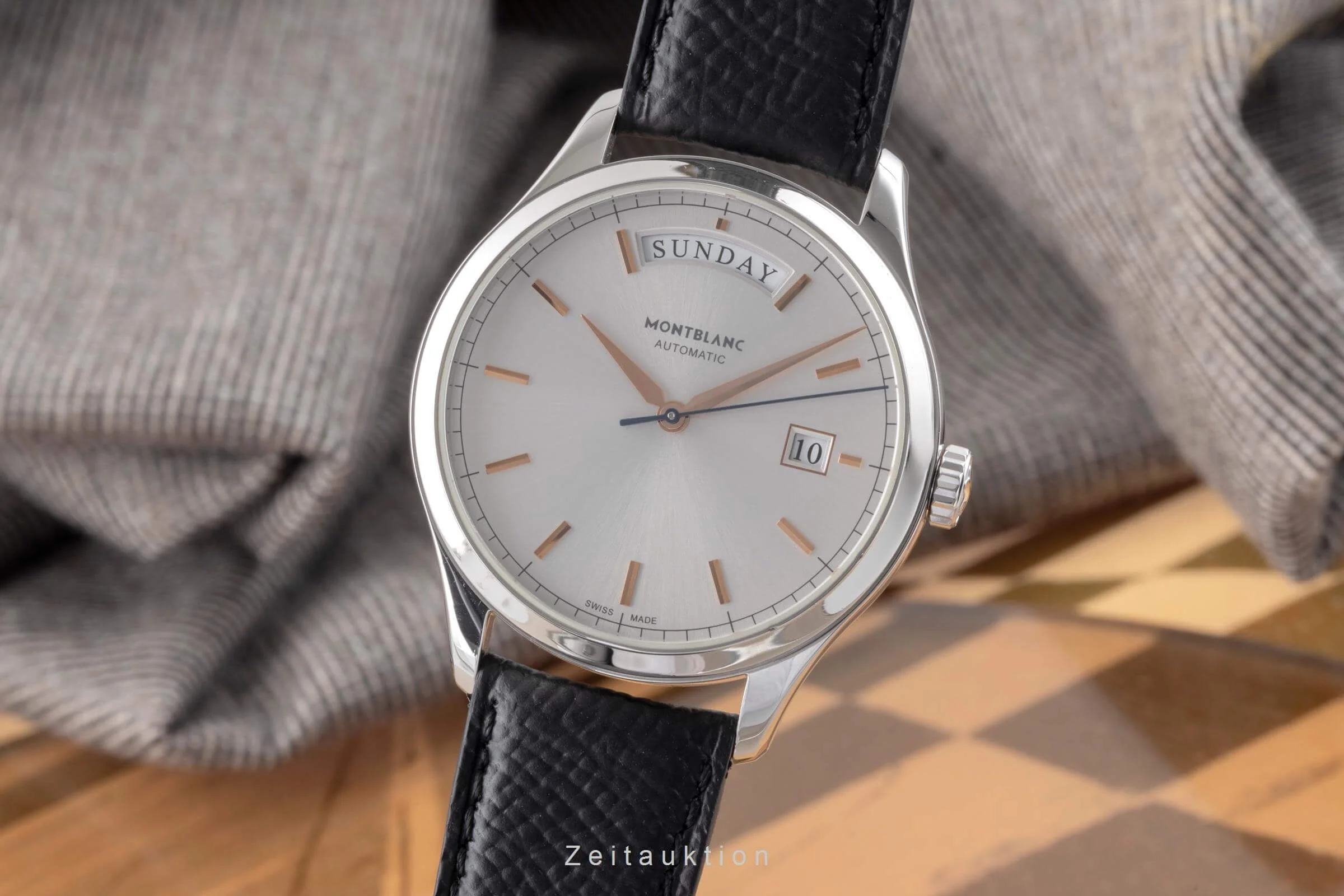 Montblanc Heritage steel automatic men's watch 7469  [2500512] - Image 2