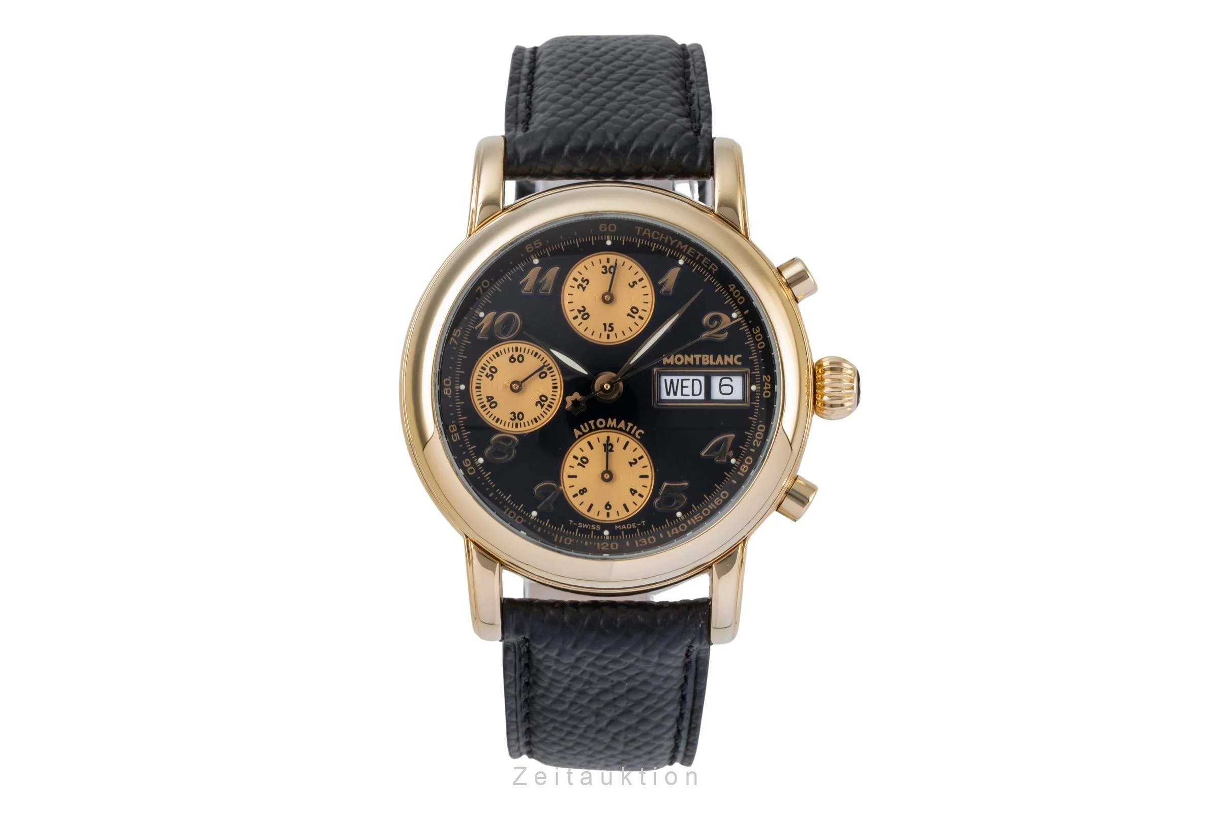 Montblanc Meisterstück chronograph 18 ct gold automatic men's watch 7000  [2506086] - Image 5