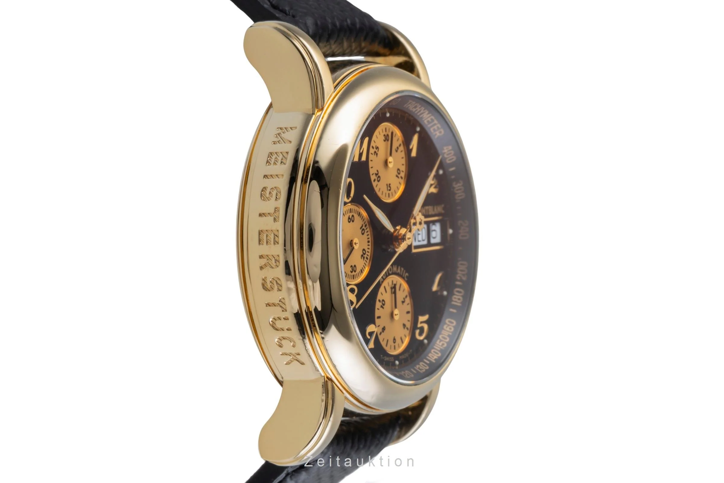 Montblanc Meisterstück chronograph 18 ct gold automatic men's watch 7000  [2506086] - Image 8
