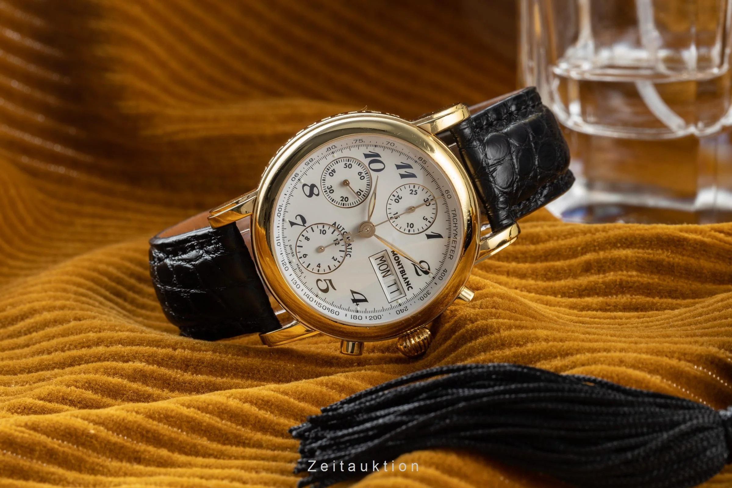 Montblanc Meisterstück chronograph gilt / steel automatic men's watch 7001 LP: 3890EUR  [2200551] - Image 2