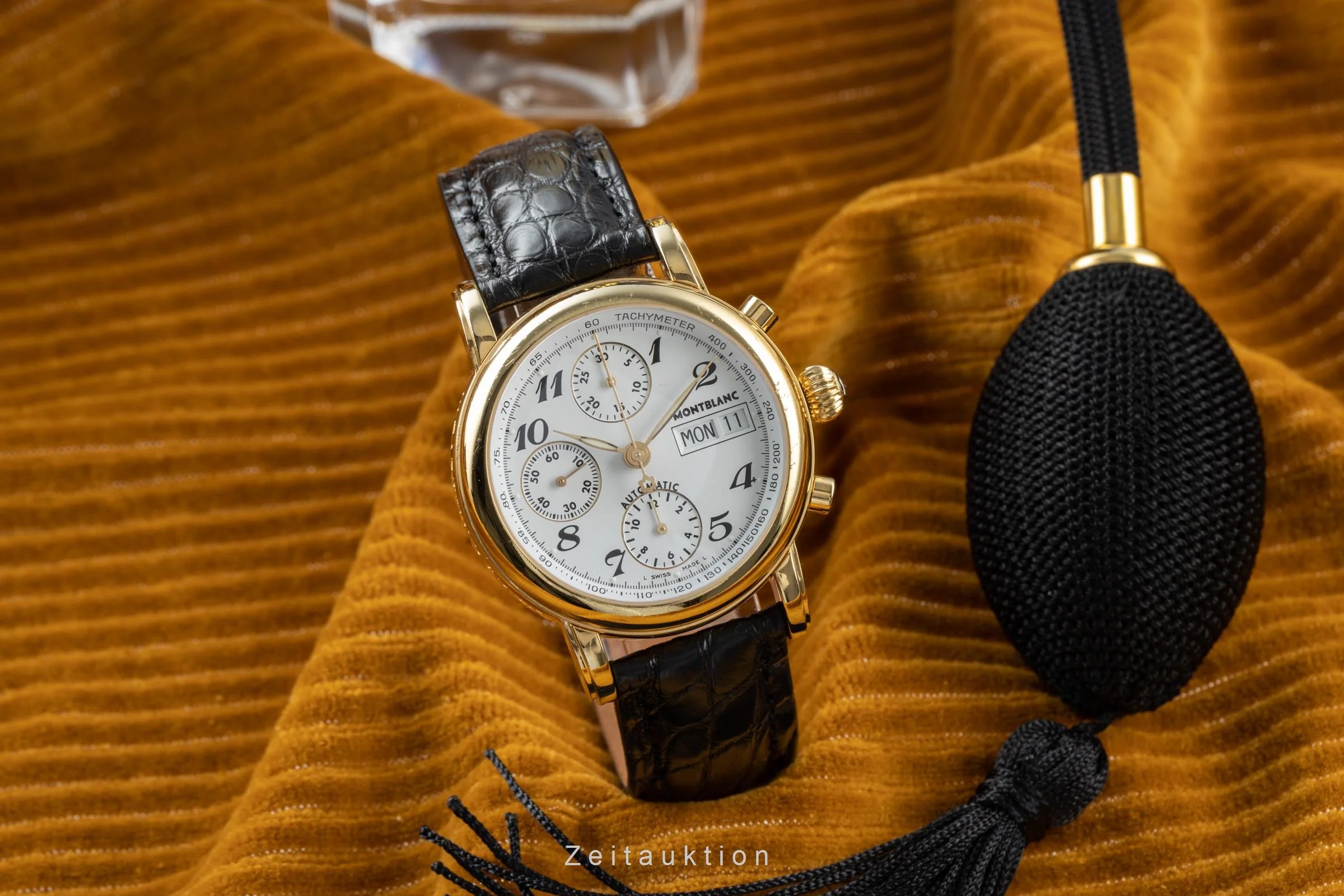 Montblanc Meisterstück chronograph gilt / steel automatic men's watch 7001 LP: 3890EUR  [2200551] - Image 3