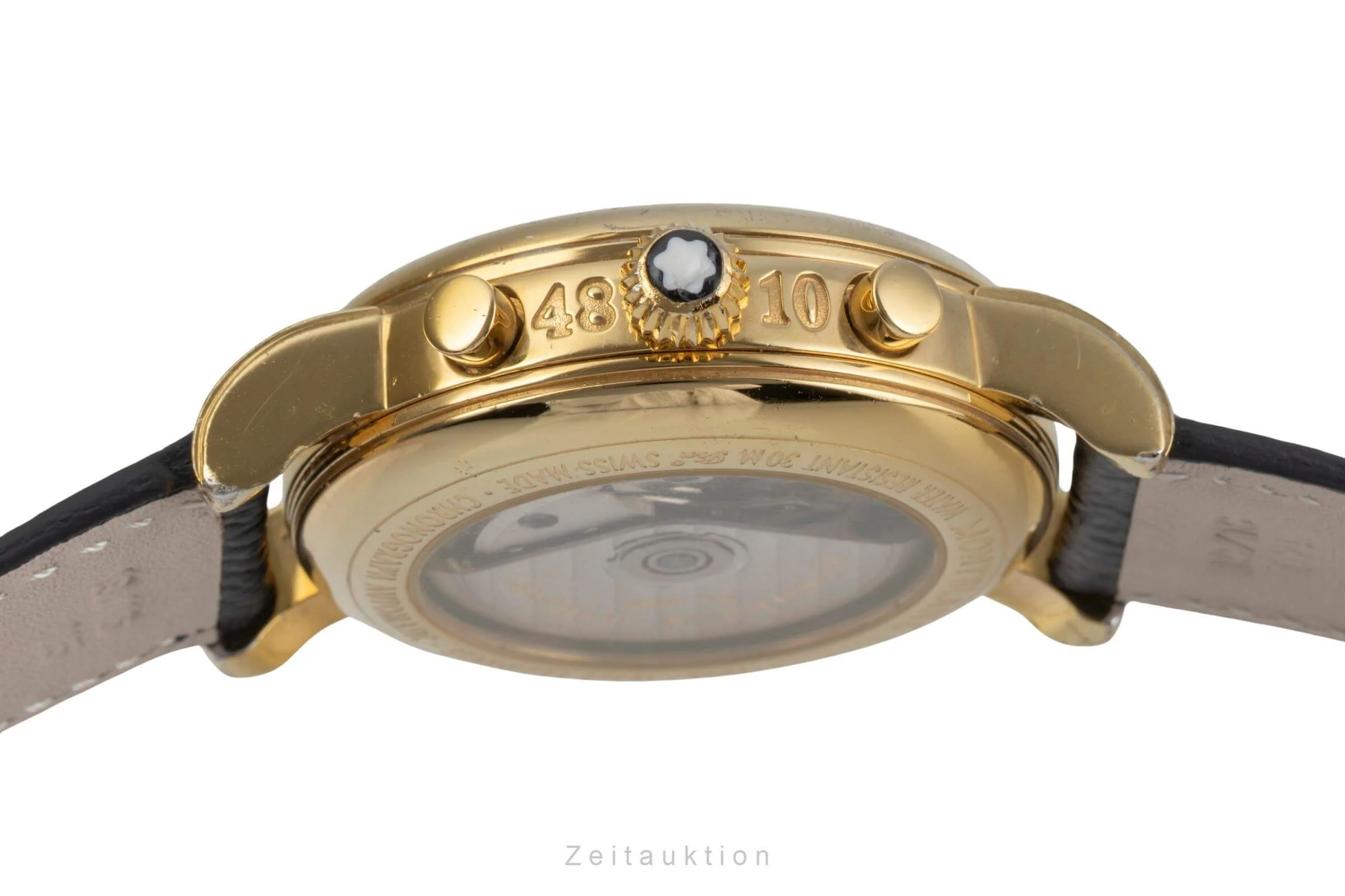 Montblanc Meisterstück chronograph gold-plated automatic men's watch 7001  [2500431] - Image 11