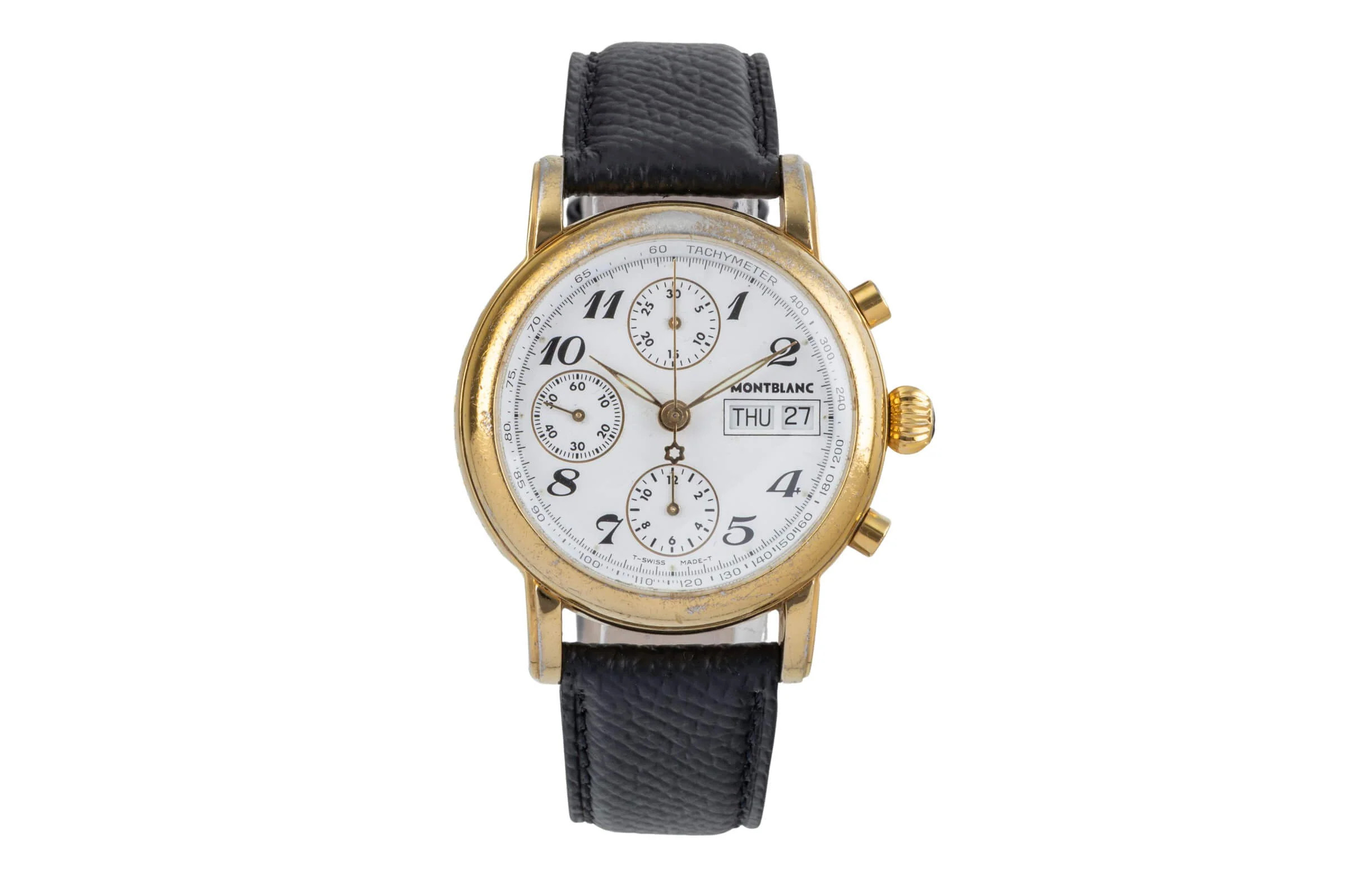 Montblanc Meisterstück chronograph gold-plated automatic men's watch 7001  [2500431] - Image 5