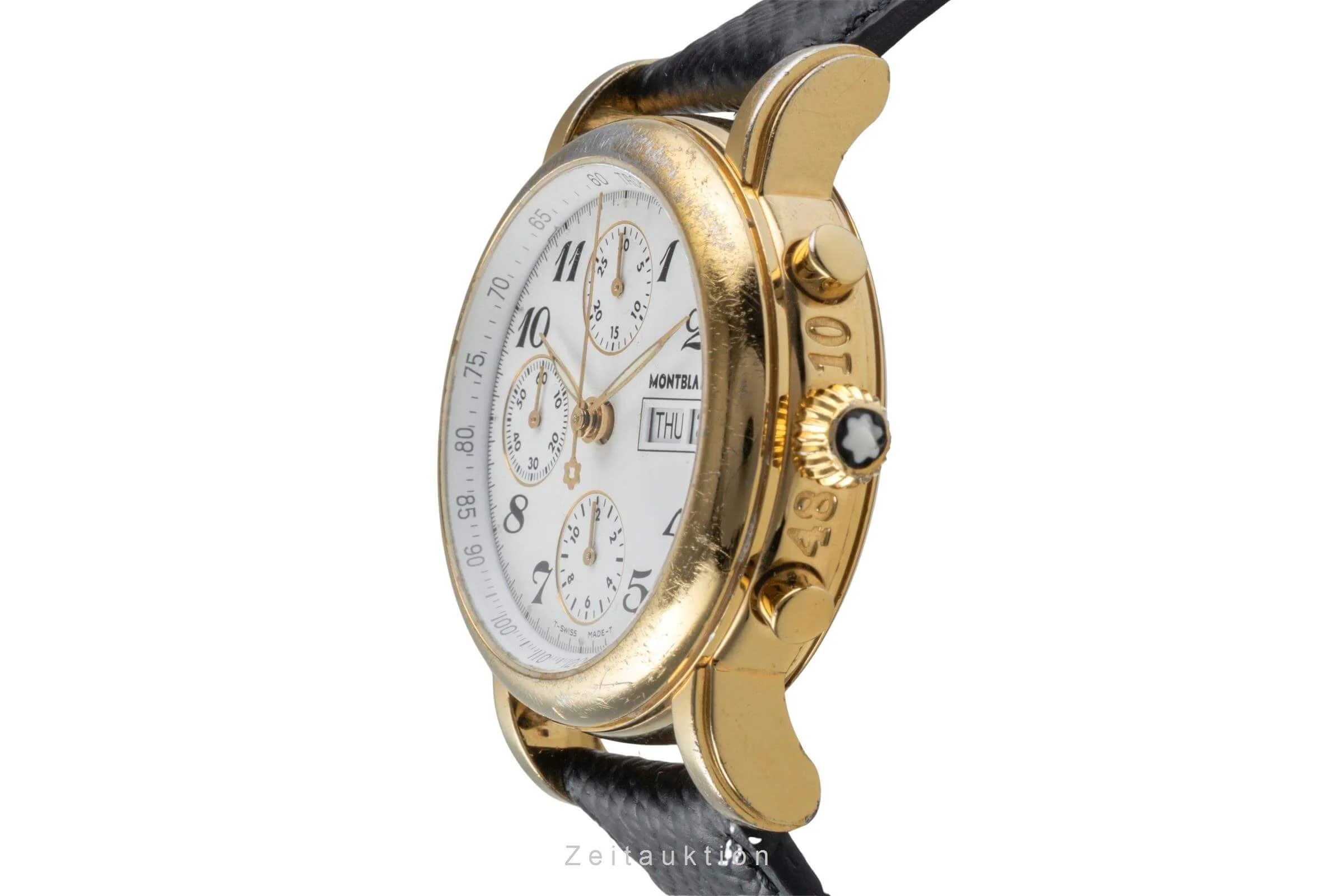 Montblanc Meisterstück chronograph gold-plated automatic men's watch 7001  [2500431] - Image 7