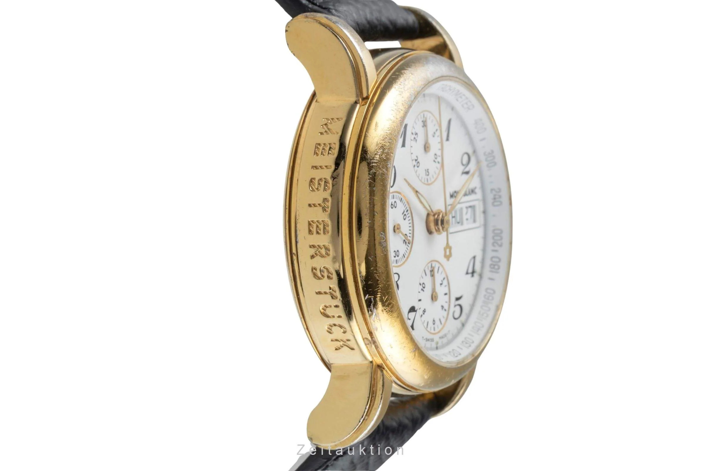 Montblanc Meisterstück chronograph gold-plated automatic men's watch 7001  [2500431] - Image 8