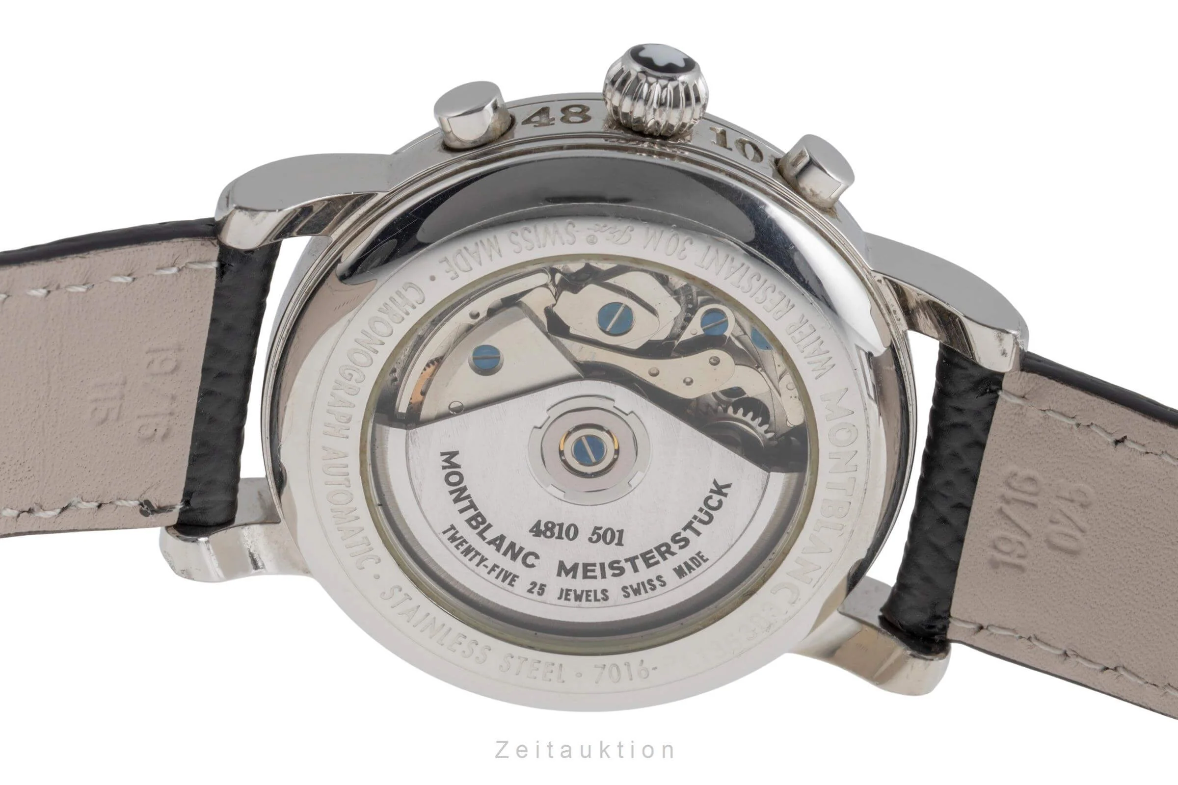 Montblanc Meisterstück chronograph steel automatic men's watch 7016  [2501901] - Image 10