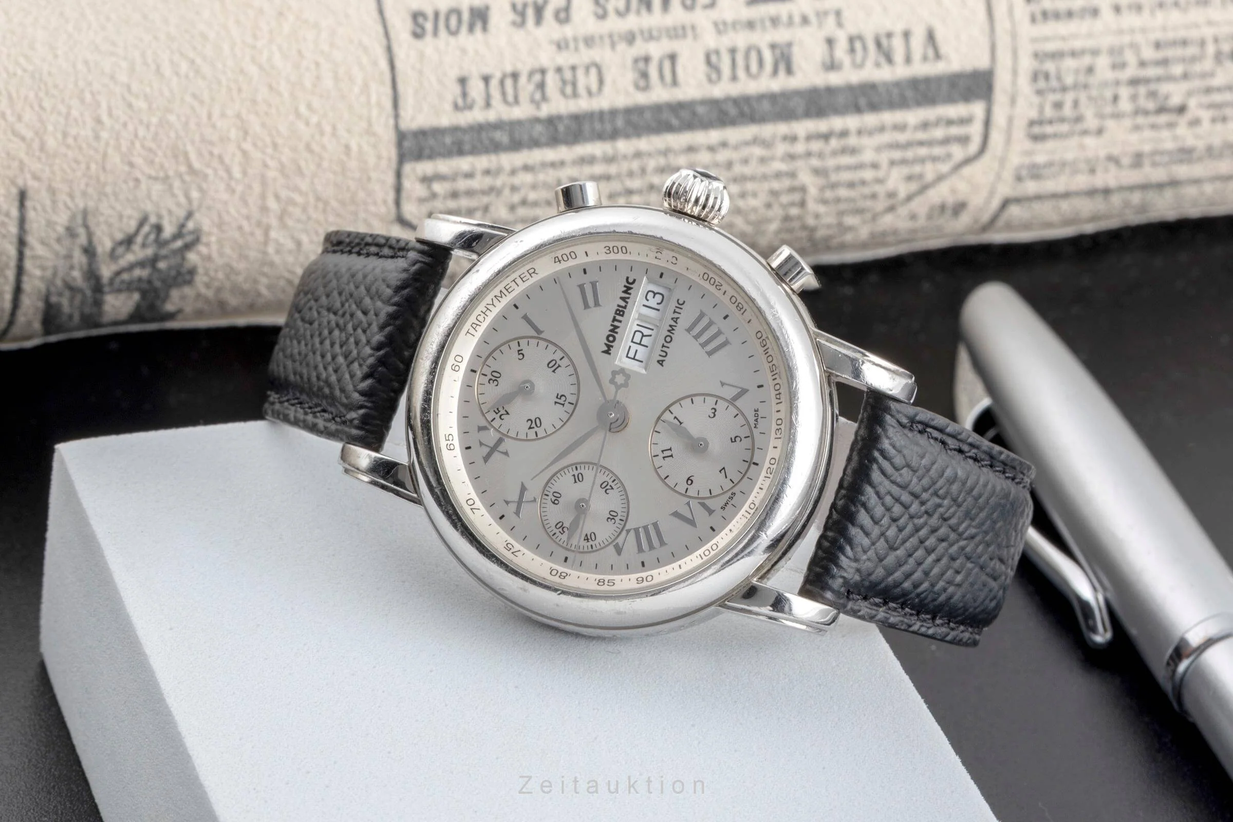 Montblanc Meisterstück chronograph steel automatic men's watch 7016  [2501901] - Image 3