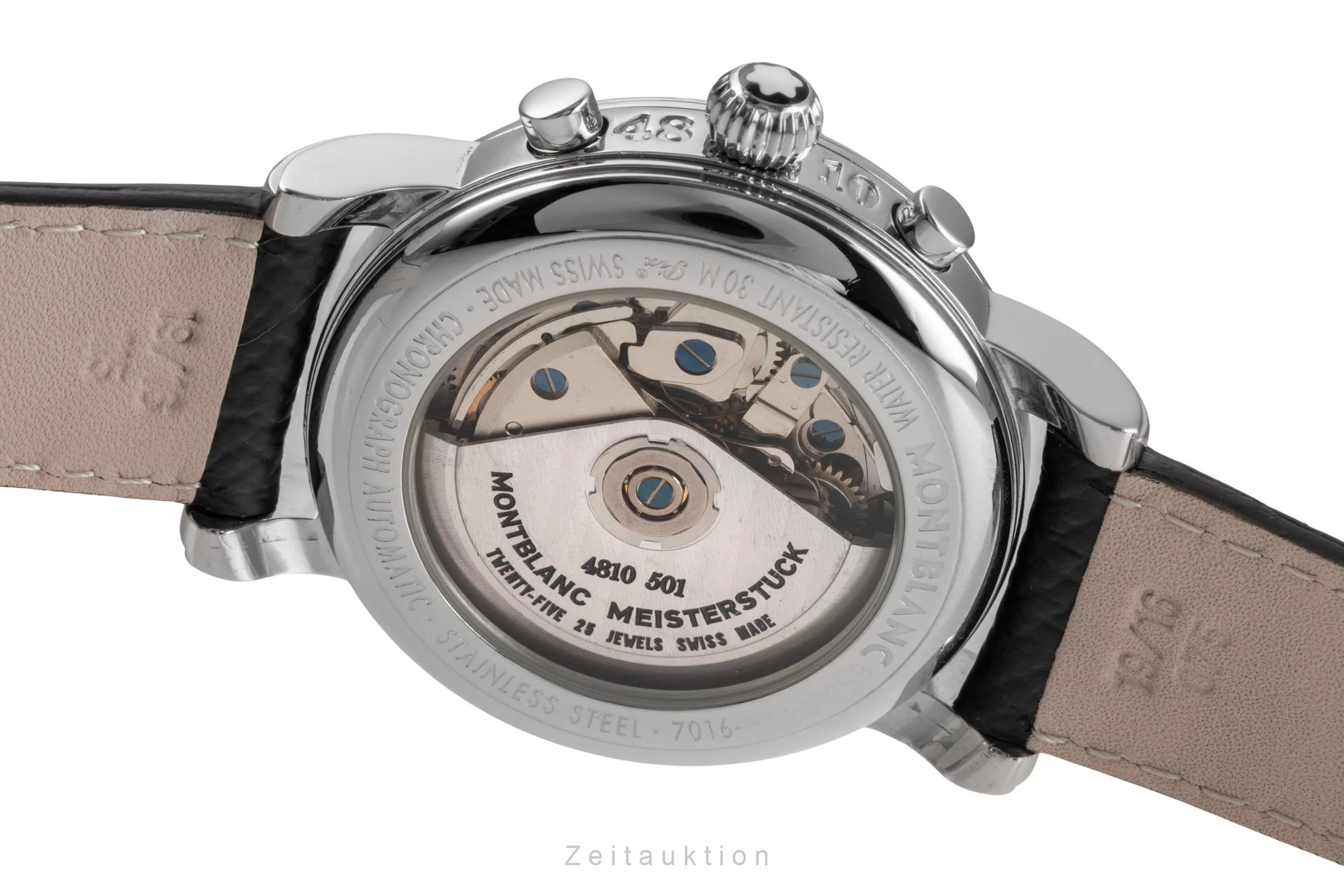 Montblanc Meisterstück chronograph steel automatic men's watch 7016  [2504985] - Image 12