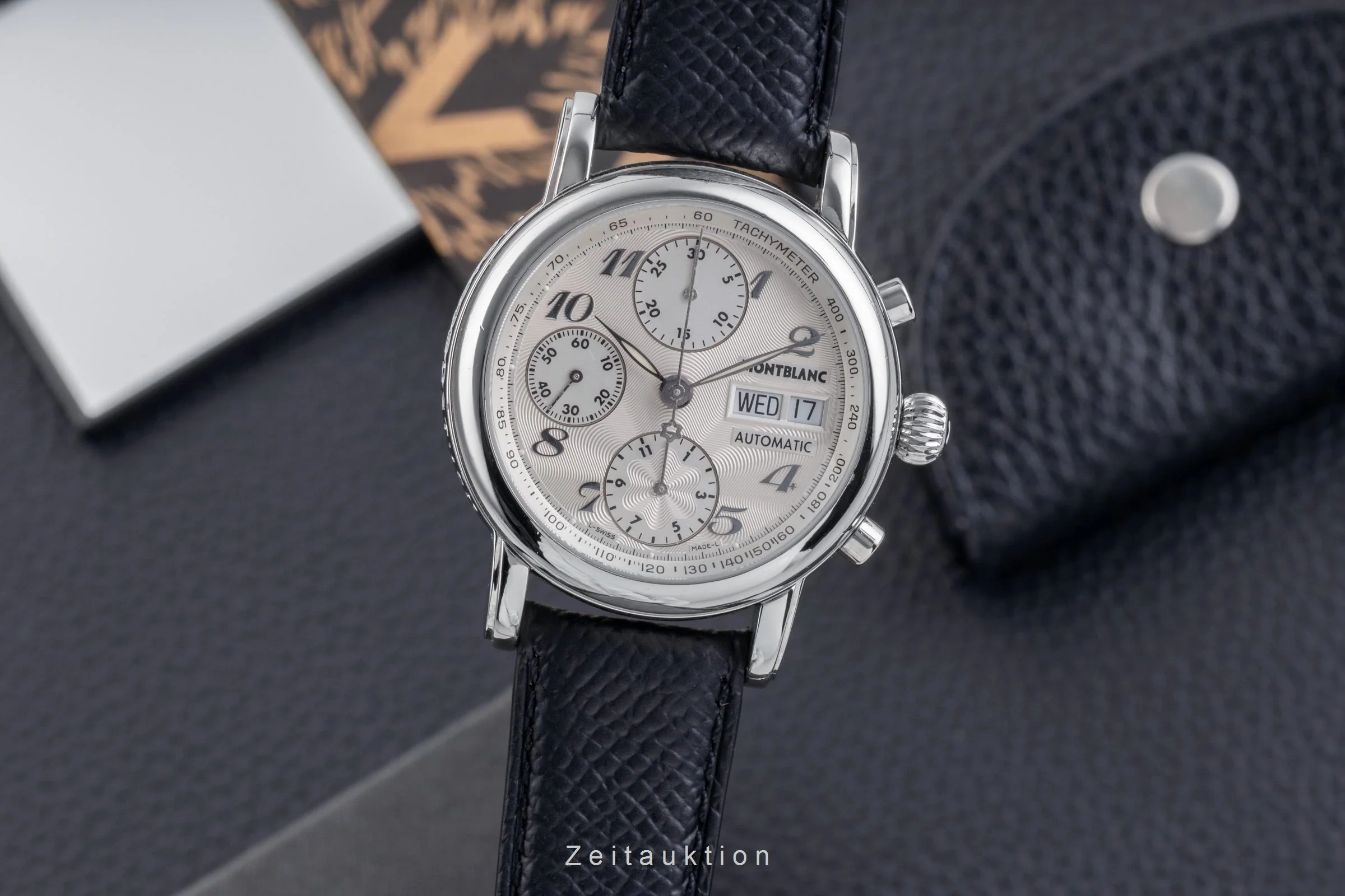 Montblanc Meisterstück chronograph steel automatic men's watch 7016  [2504985] - Image 2