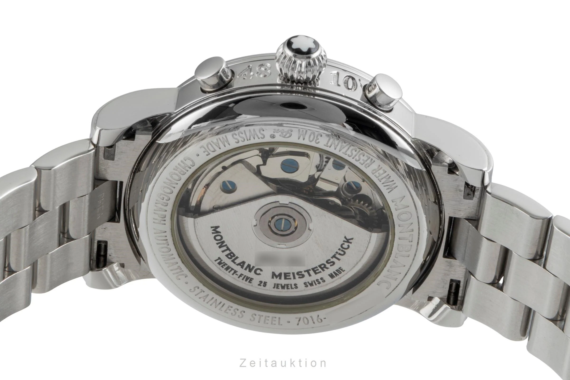 Montblanc Meisterstück chronograph steel automatic men's watch 7016  [2505841] - Image 11