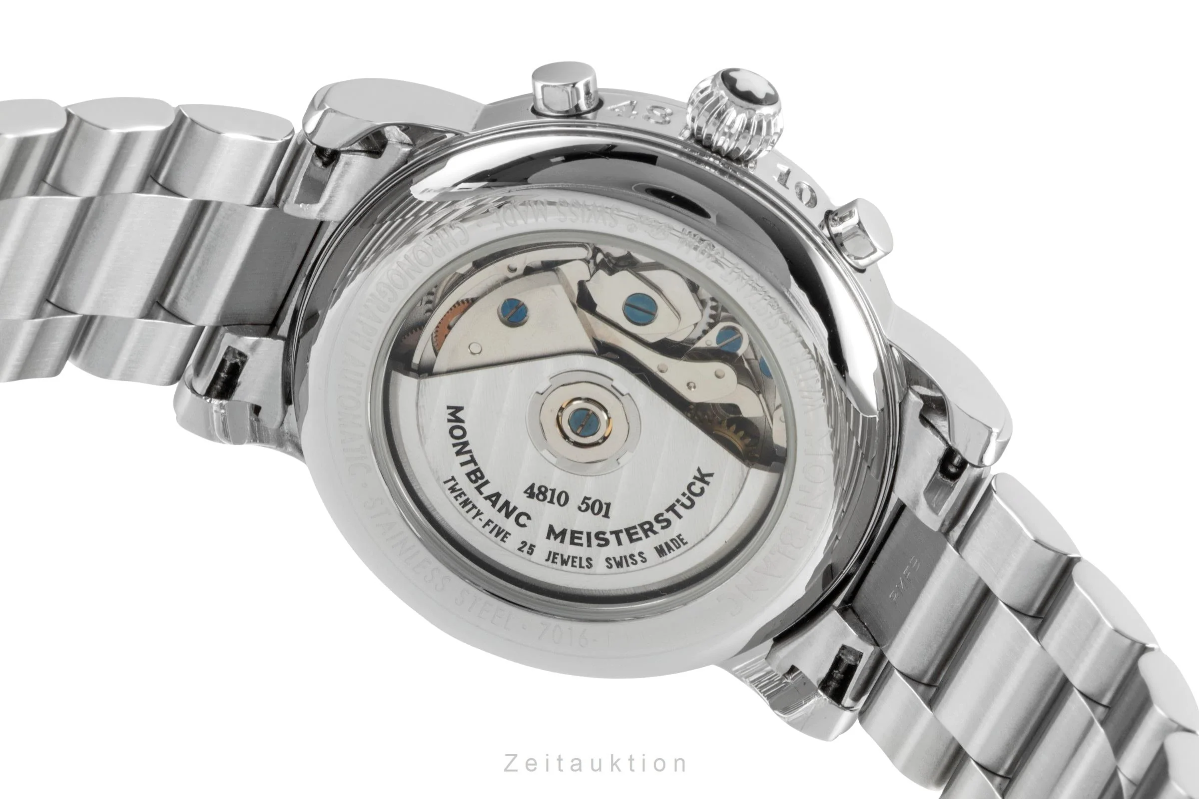 Montblanc Meisterstück chronograph steel automatic men's watch 7016  [2505972] - Image 12