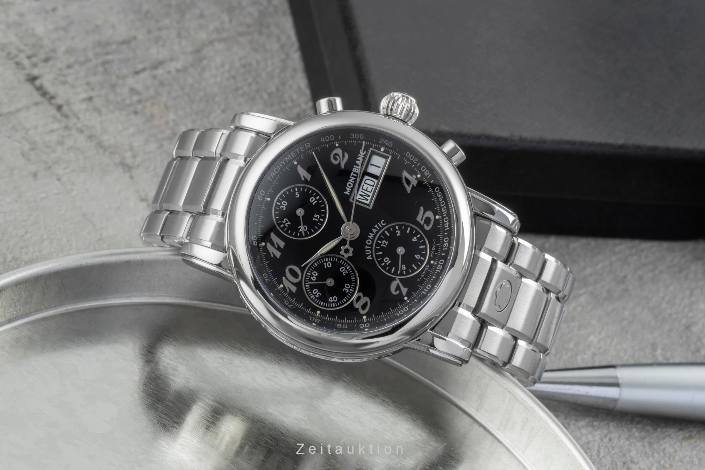 Montblanc Meisterstück chronograph steel automatic men's watch 7016  [2505972] - Image 3