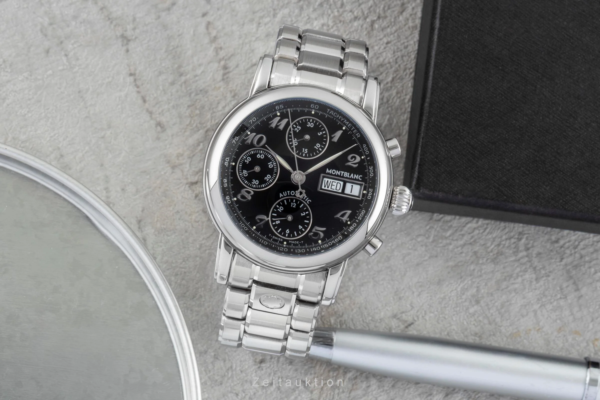 Montblanc Meisterstück chronograph steel automatic men's watch 7016  [2505972] - Image 4